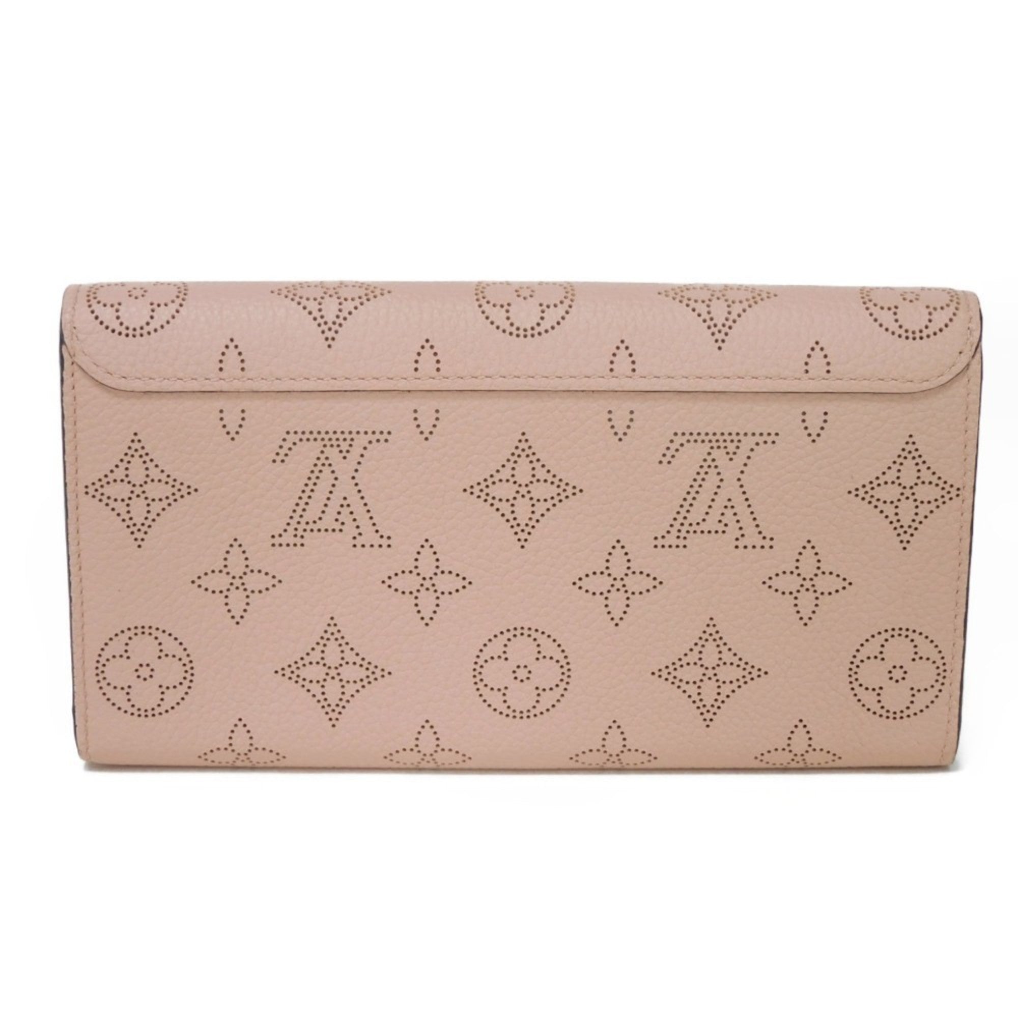 Louis Vuitton Magnolia Pink Mahina Leather Long Wallet (Bi-Fold) (Pre-Owned)