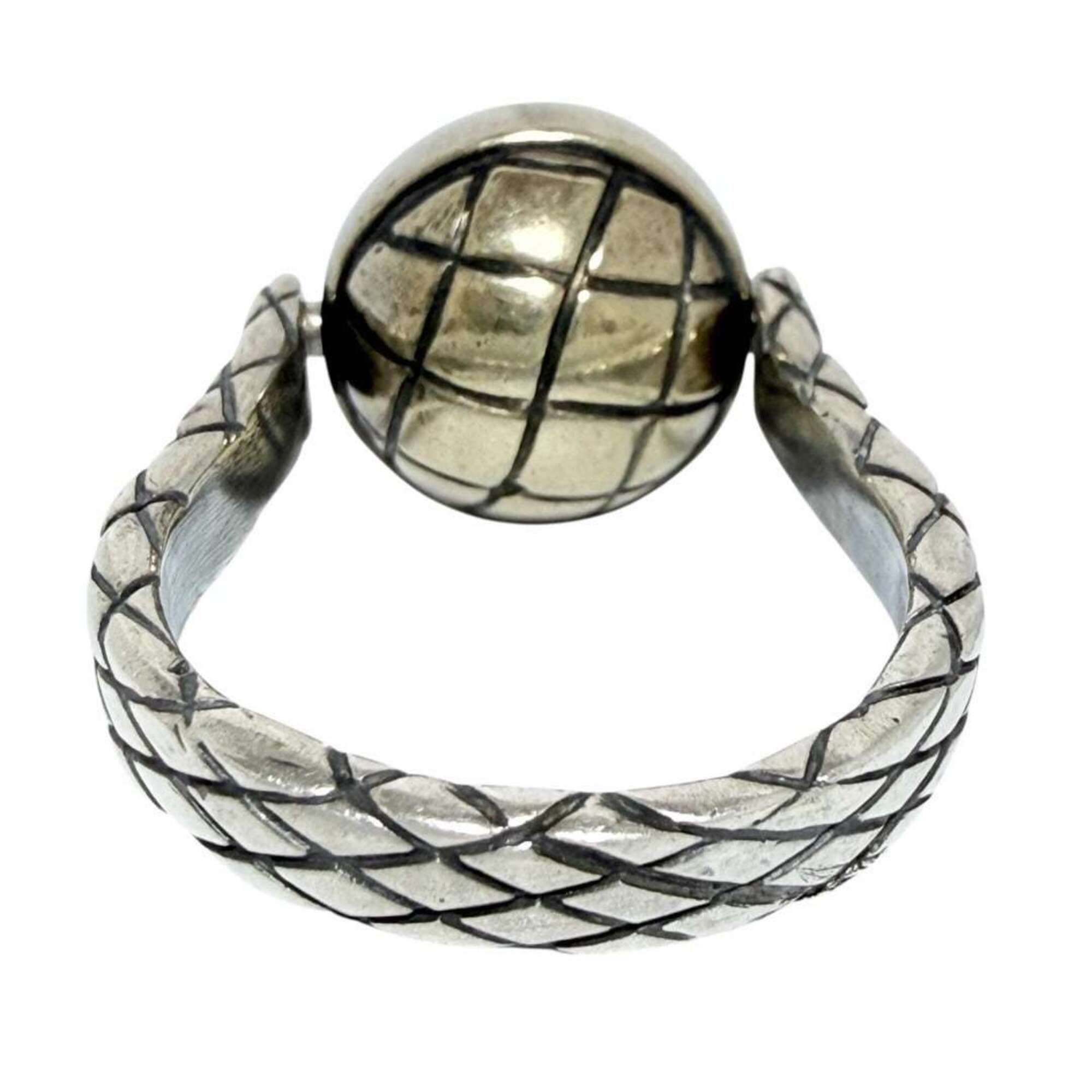 Bottega Veneta Silver 925 Band Ring (Pre-Owned)