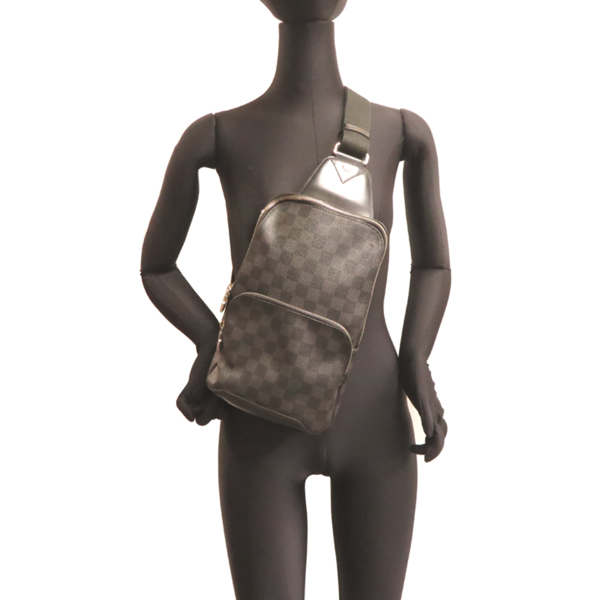 Louis Vuitton Black Damier Graphite Sling Bag (Pre-Owned)