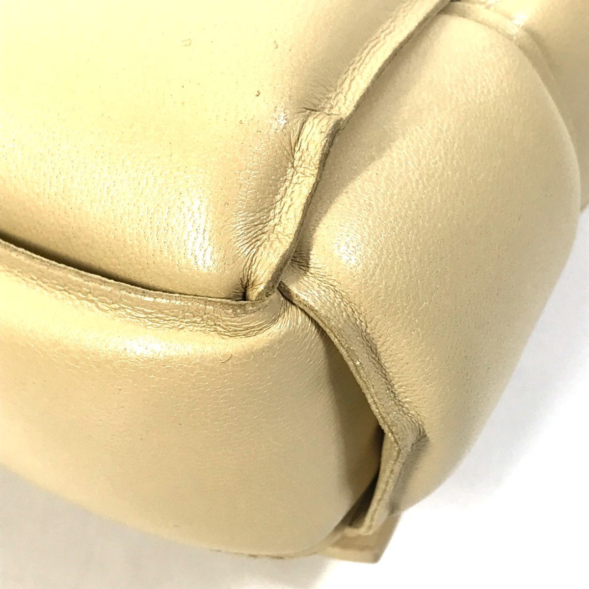 Bottega Veneta Beige Leather Shoulder Bag (Pre-Owned)