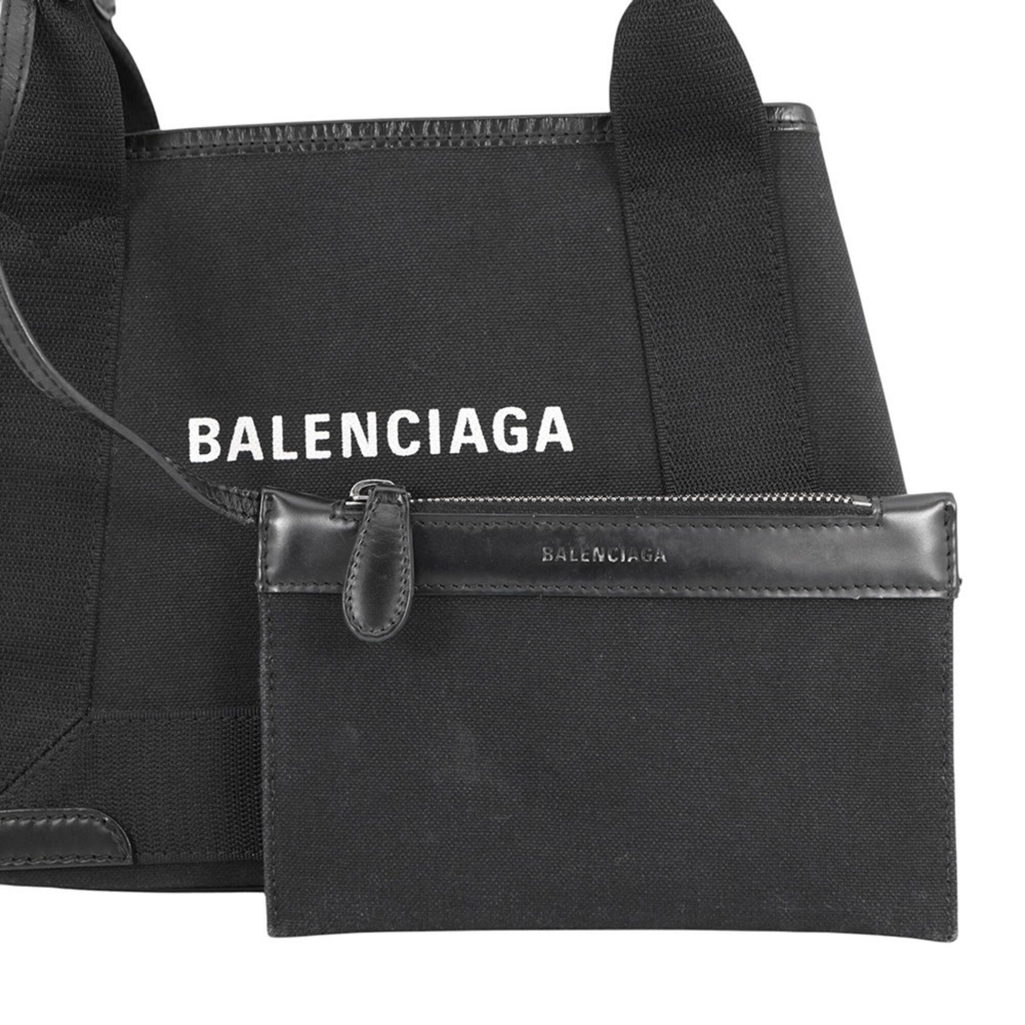 Balenciaga Black Canvas Handbag Pouch (Pre-Owned)