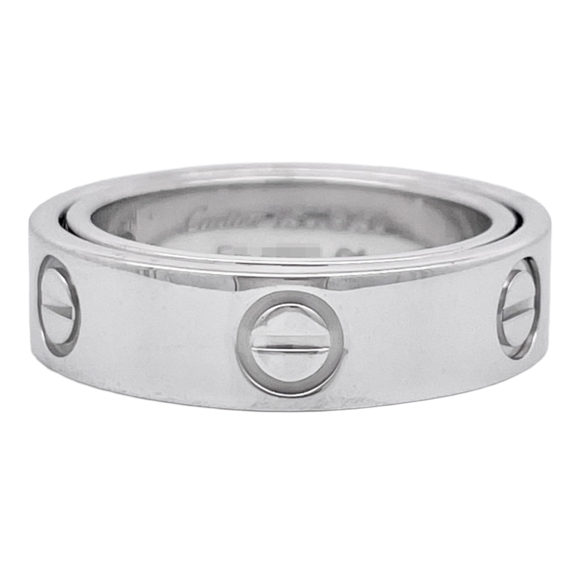 Cartier Love White Gold (18K) Band Ring (Pre-Owned)