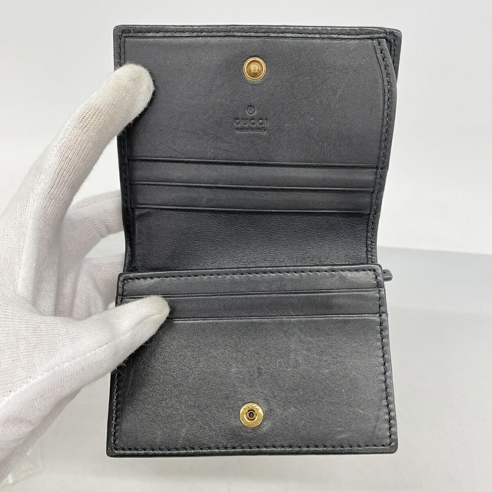 Gucci Black Leather Wallet (Bi-Fold) (Pre-Owned)