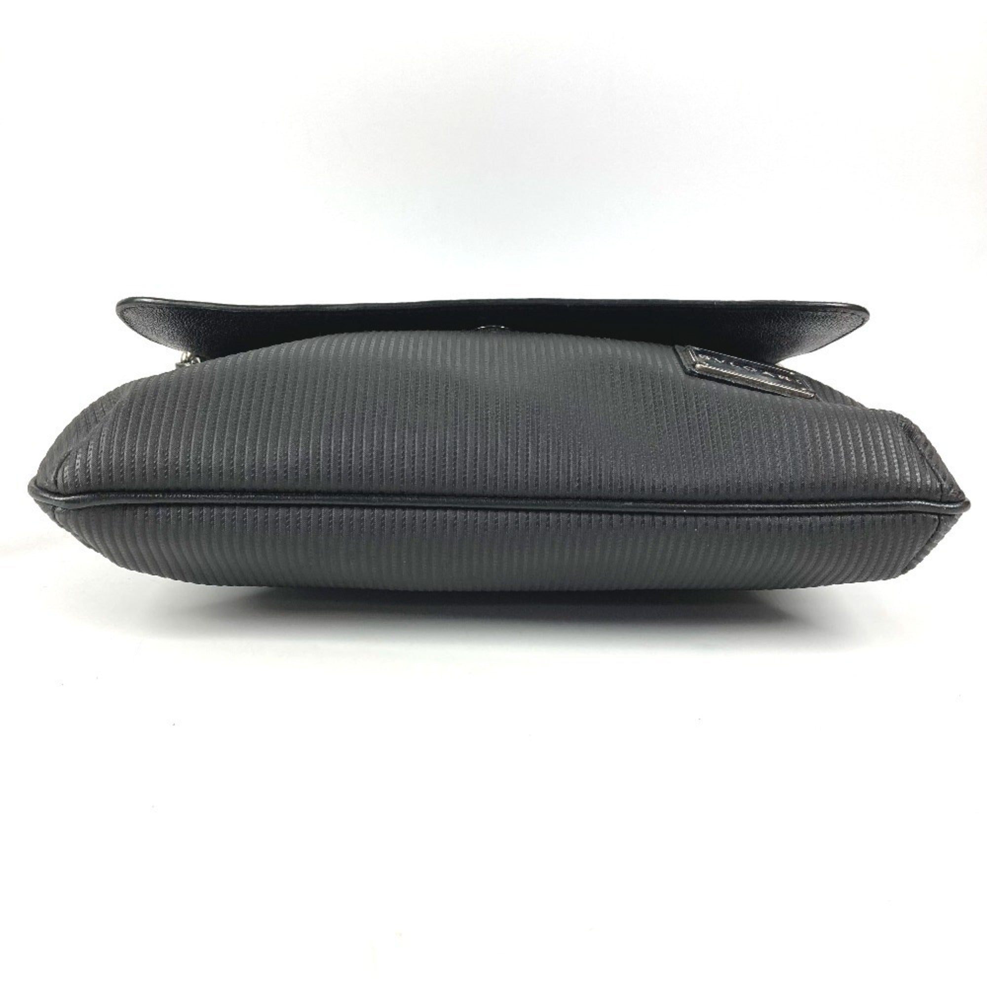 Bvlgari Black Pvc Leather Messenger Bag Shoulder Bag (Pre-Owned)