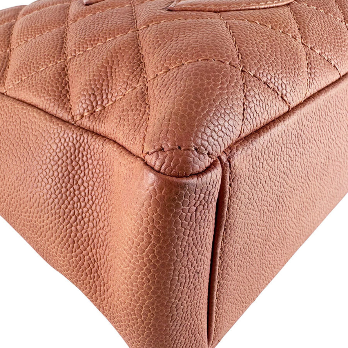 Chanel Pink Grained Calfskin Handbag (Pre-Owned)