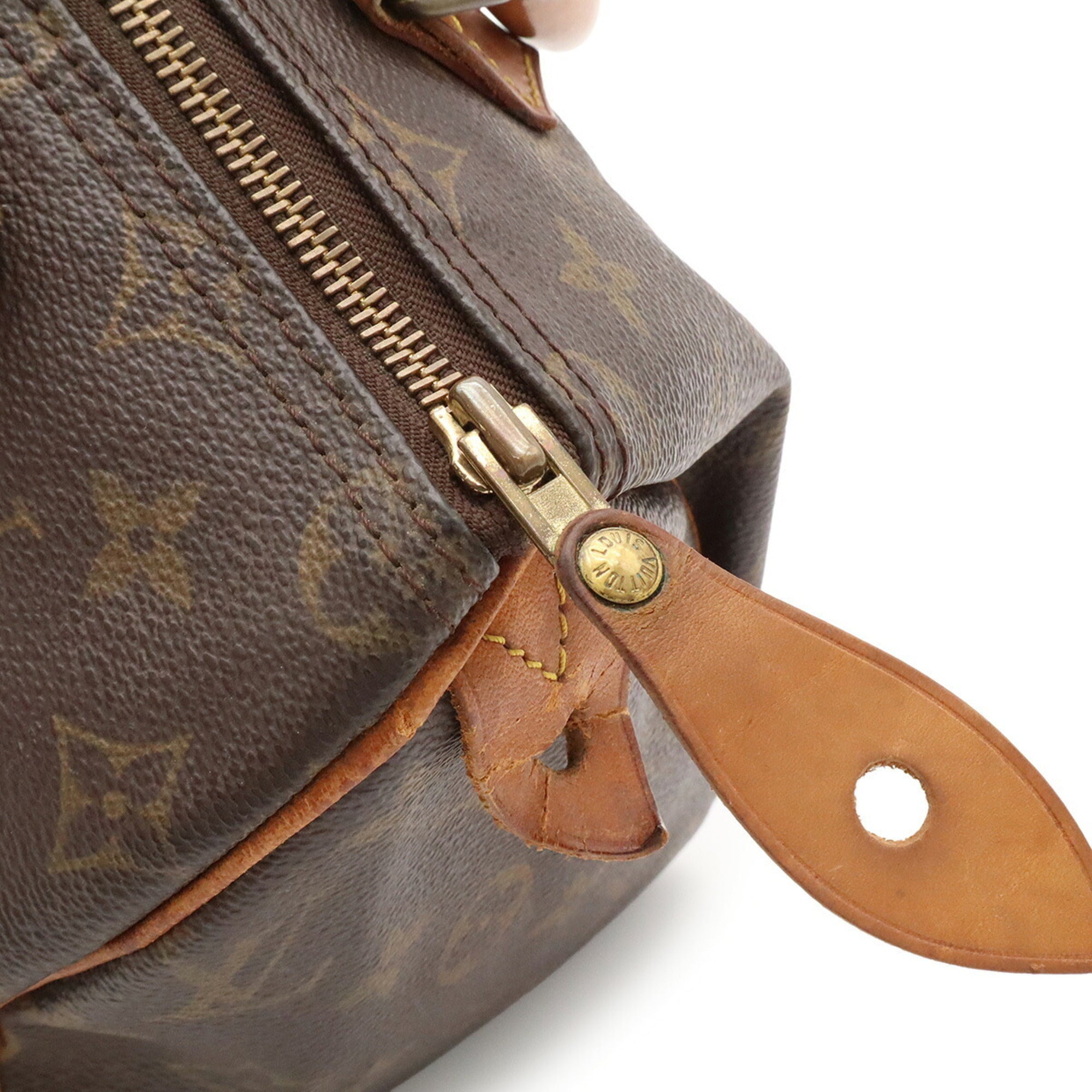 Louis Vuitton Brown Monogram Canvas Handbag (Pre-Owned)