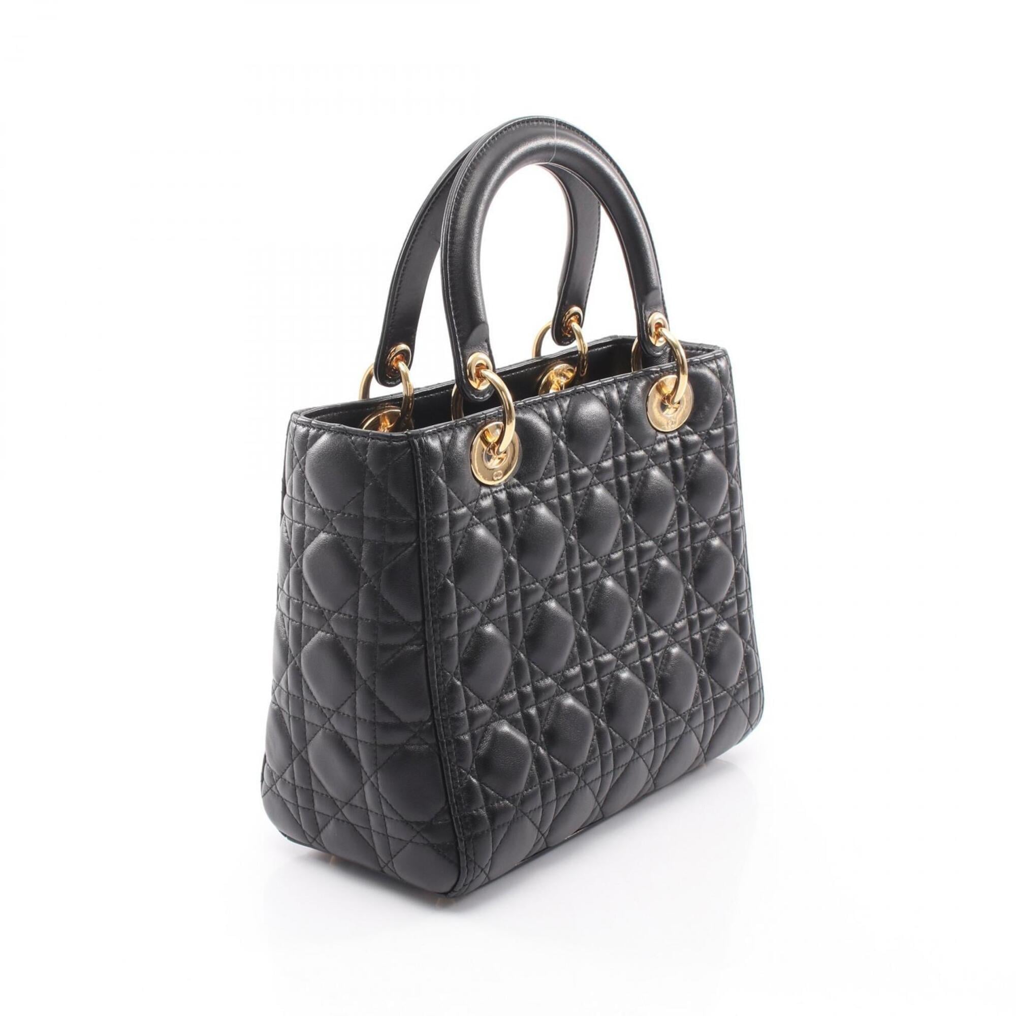 Christian Dior Black Leather Handbag (Pre-Owned)