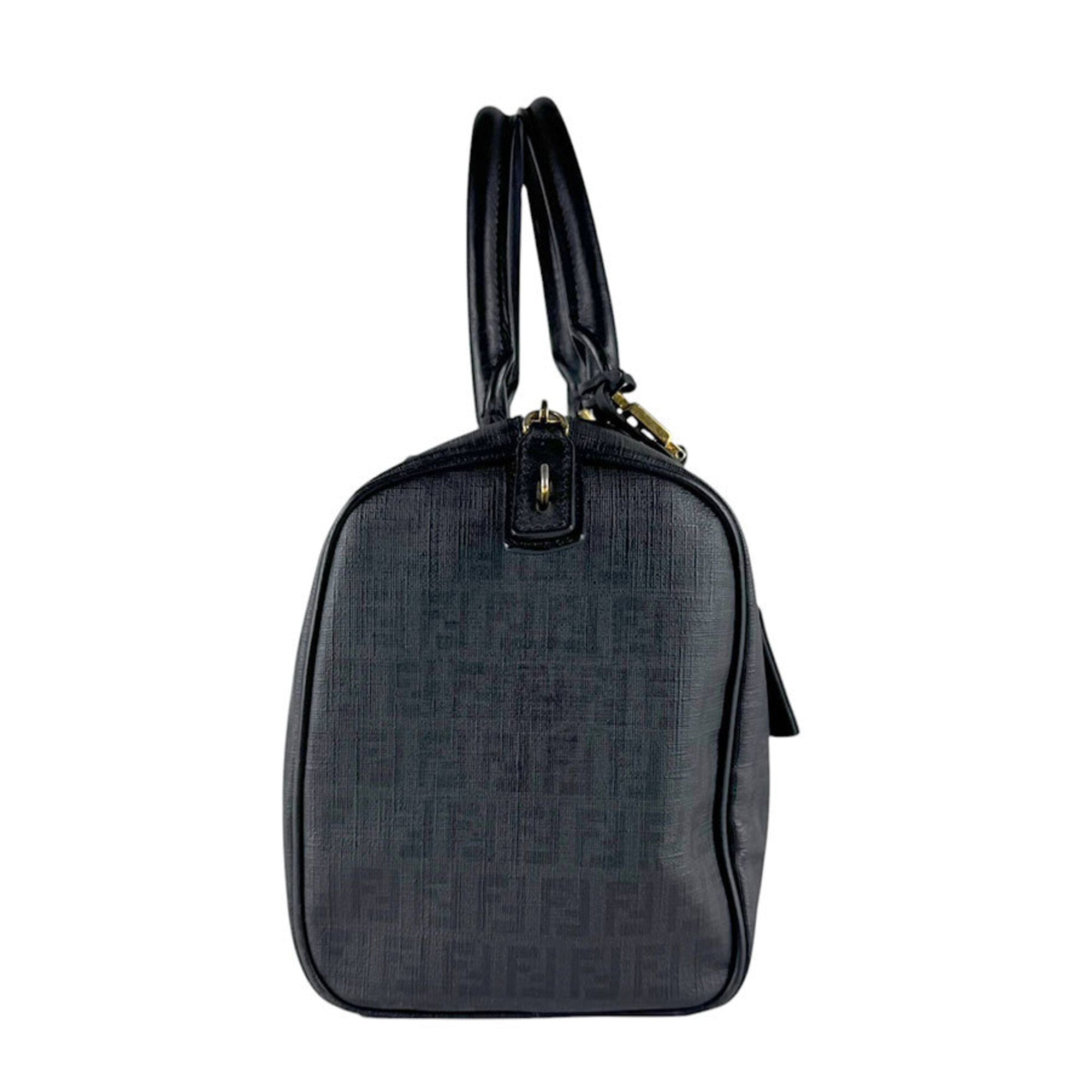 Fendi Black Pvc Leather Handbag (Pre-Owned)