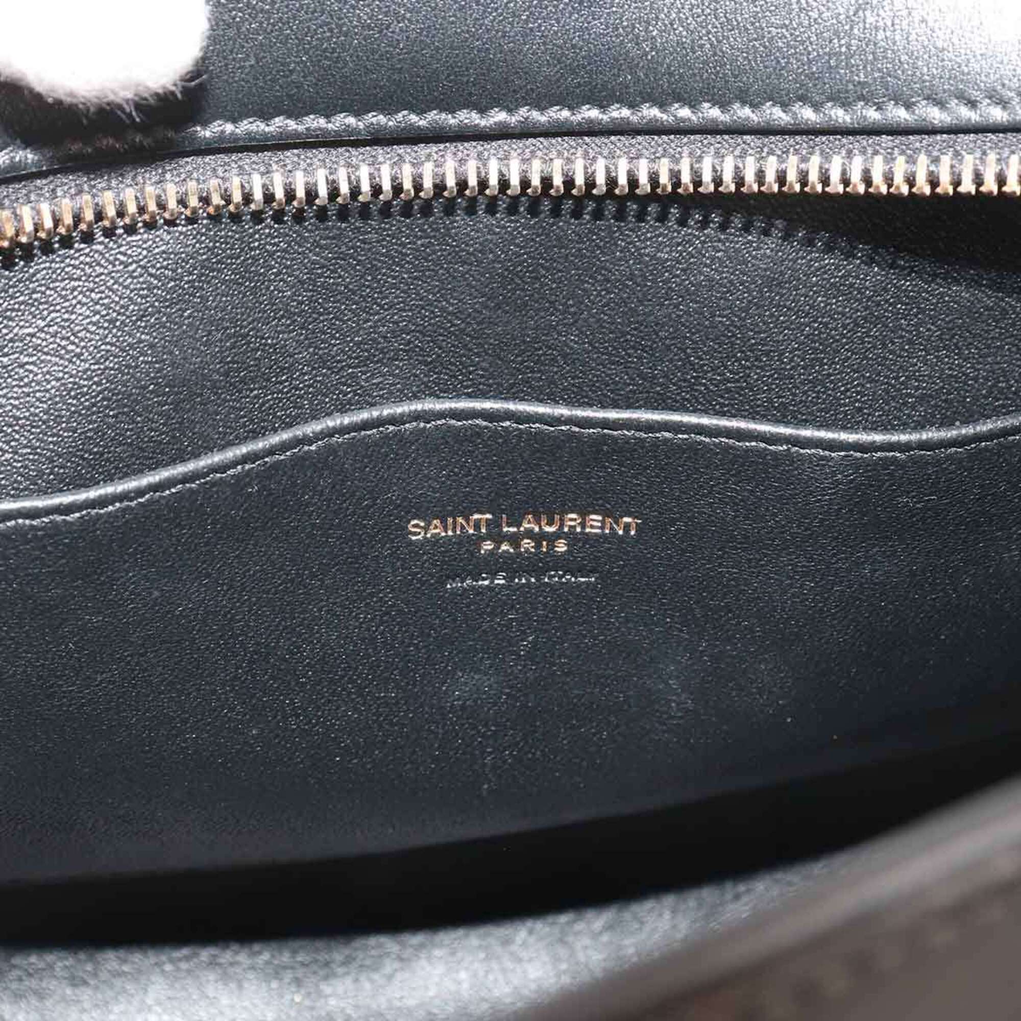 Saint Laurent Black Leather Handbag (Pre-Owned)