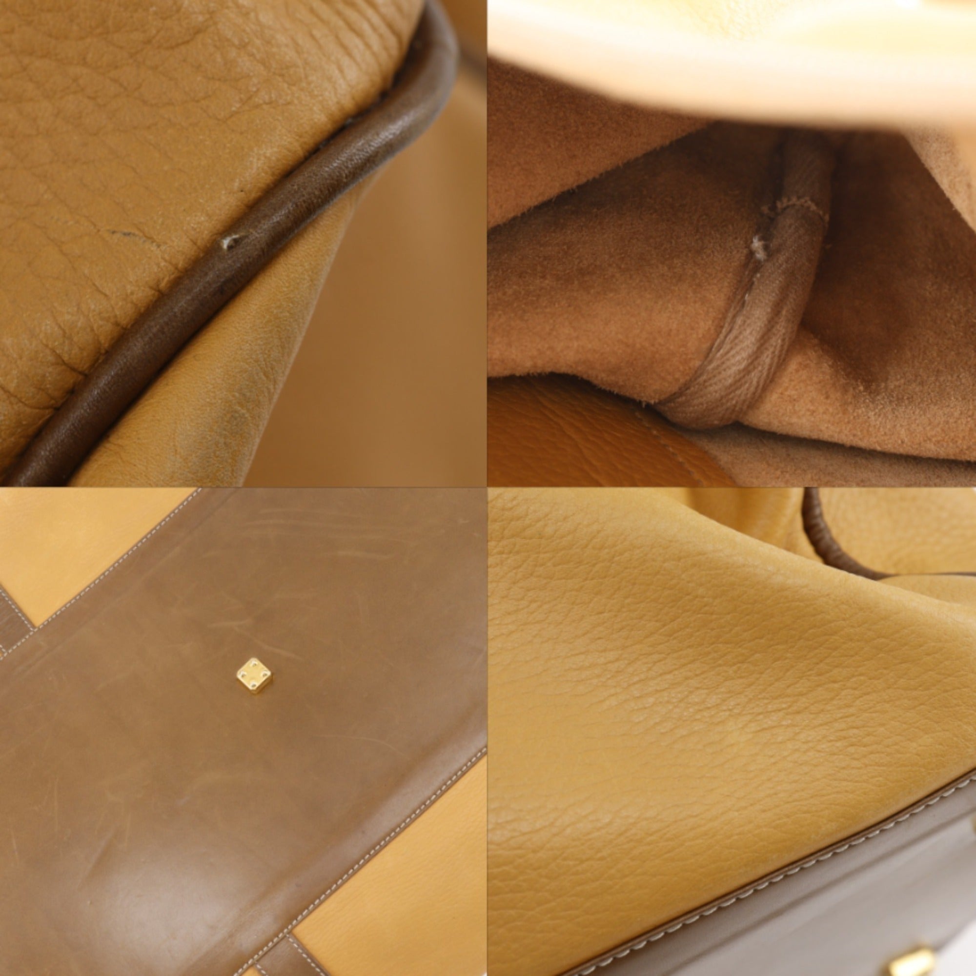Loewe Brown Leather Boston Bag Handbag (Pre-Owned)
