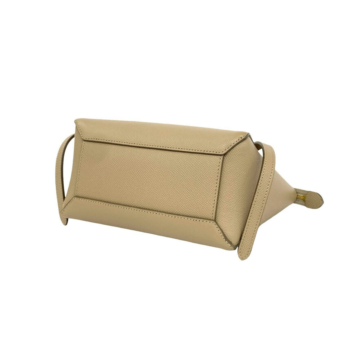Celine Beige Leather Handbag Shoulder Bag Tote Bag (Pre-Owned)