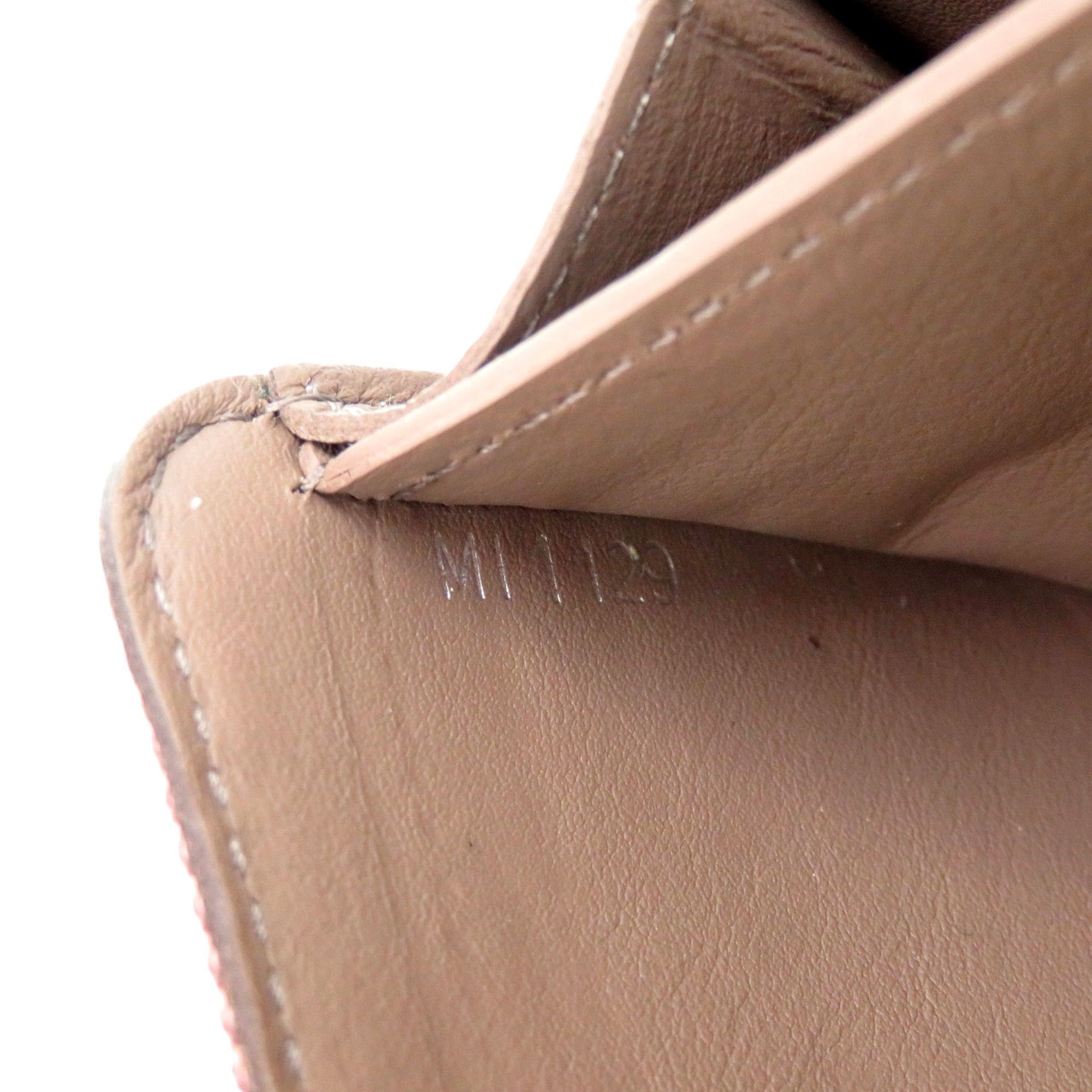 Louis Vuitton Magnolia Pink Leather Long Wallet (Bi-Fold) (Pre-Owned)