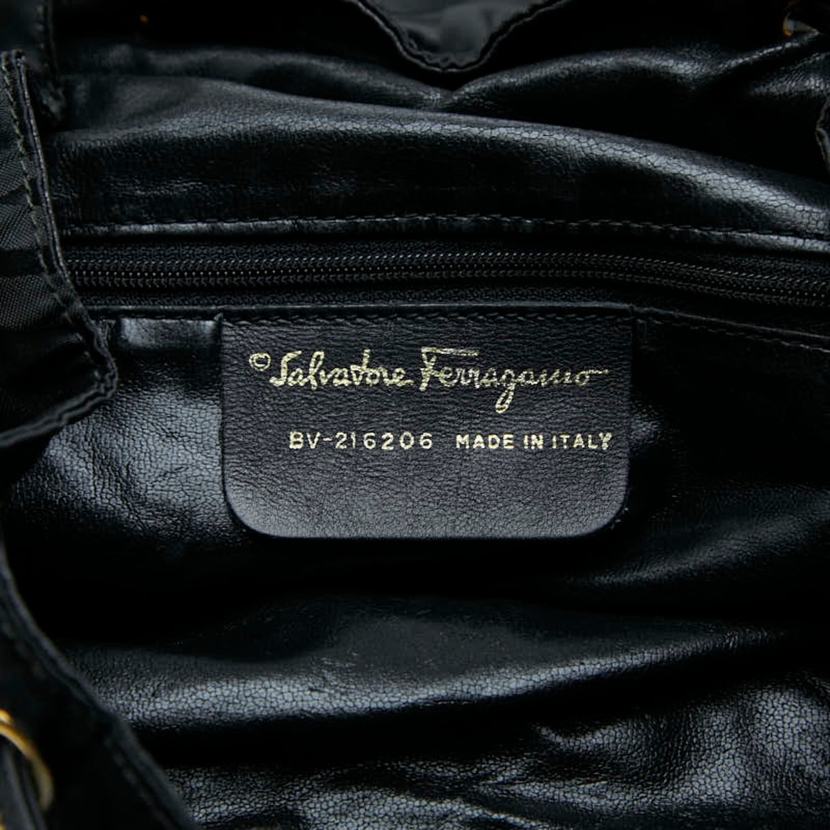 Salvatore Ferragamo Black Nylon Leather Backpack (Pre-Owned)