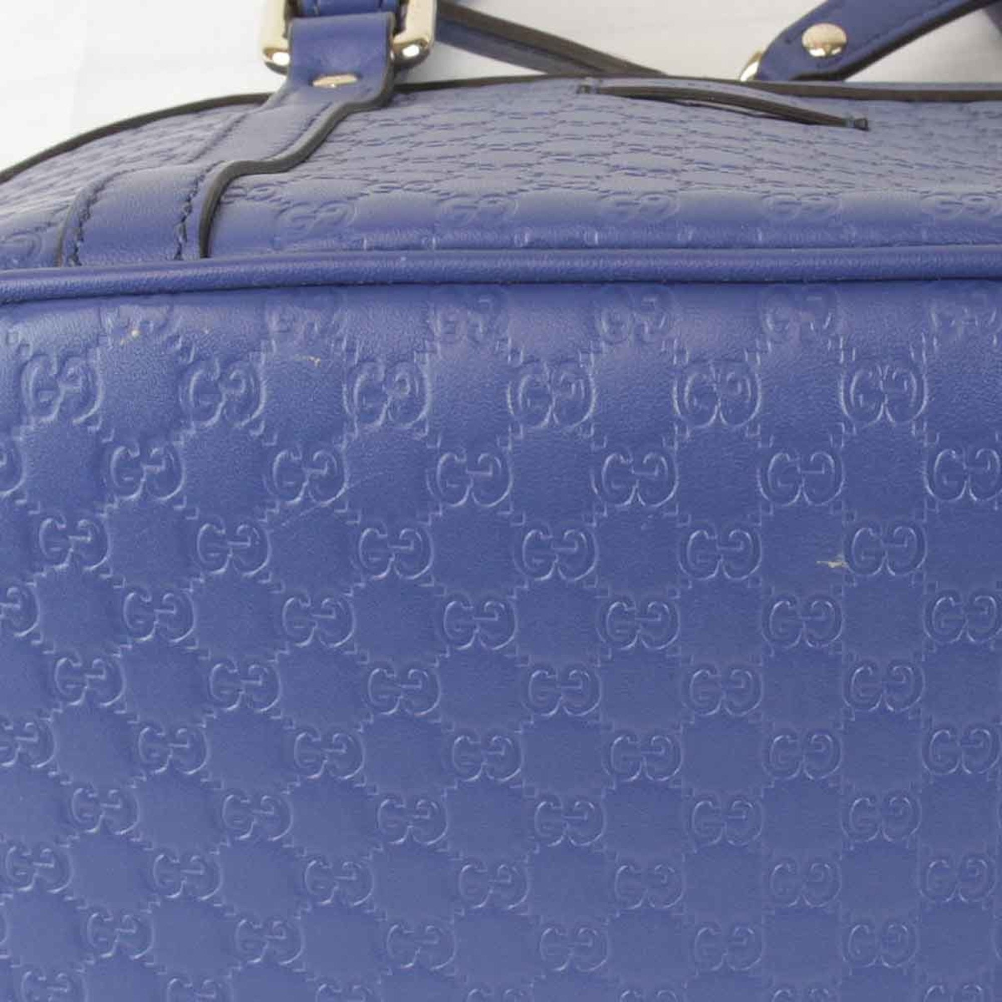 Gucci Blue Leather Handbag (Pre-Owned)