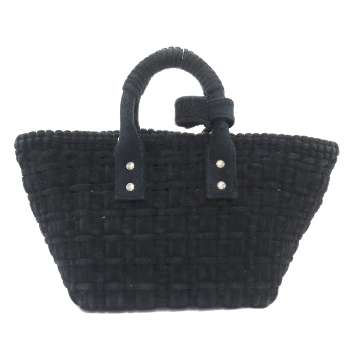 Balenciaga Black Pile Fabric Handbag (Pre-Owned)
