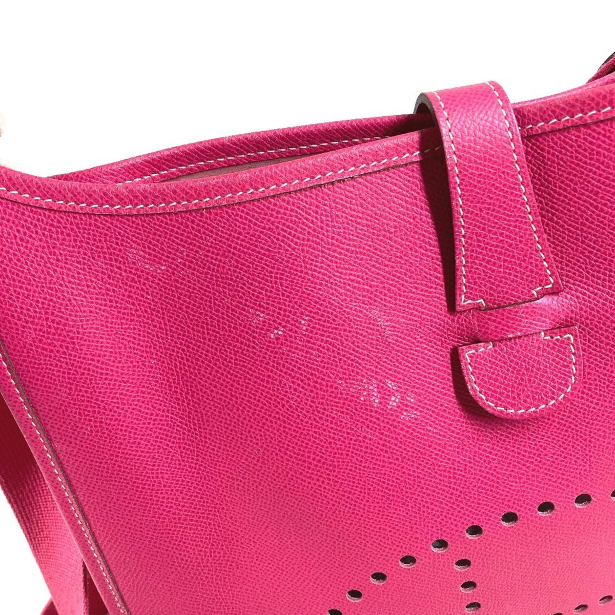 Hermes Pink Rose Tyrien Epsom Leather Pochette Shoulder Bag (Pre-Owned)