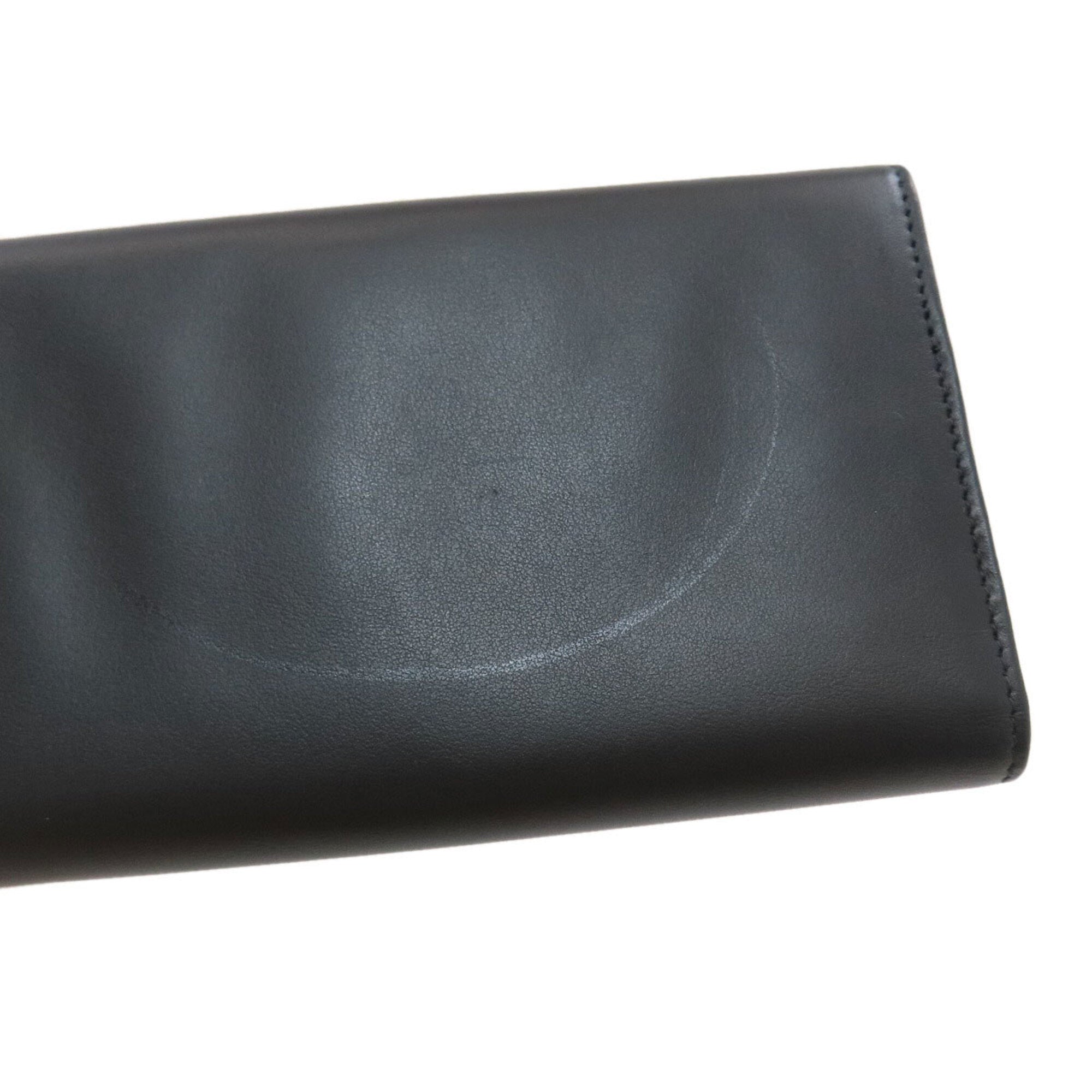 Bvlgari Bvlgari Bvlgari Black Leather Long Wallet (Bi-Fold) (Pre-Owned)