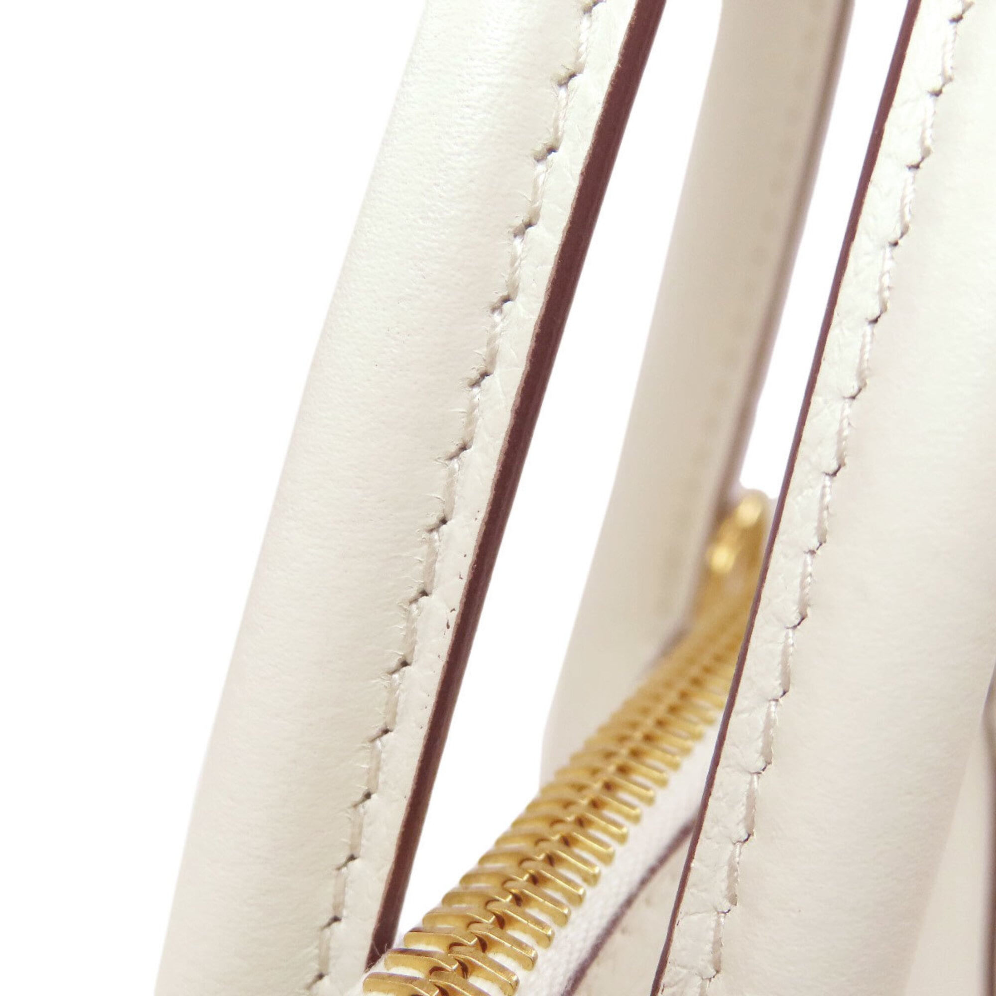 Hermes Brown White Handbag (Pre-Owned)