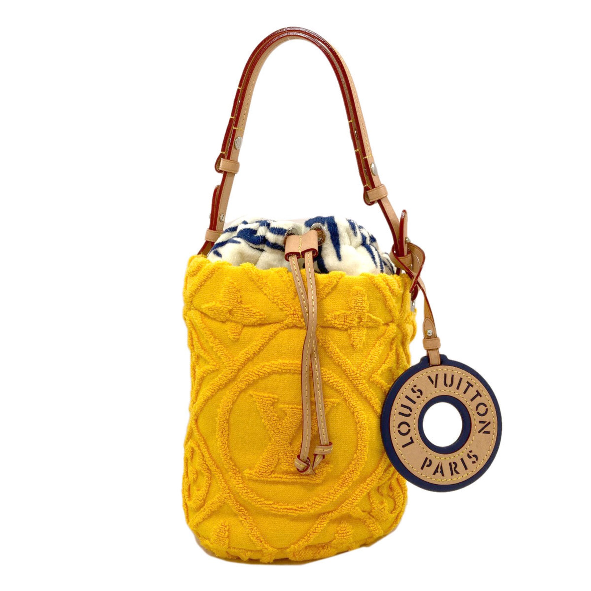 Louis Vuitton Yellow Cotton Shoulder Bag (Pre-Owned)