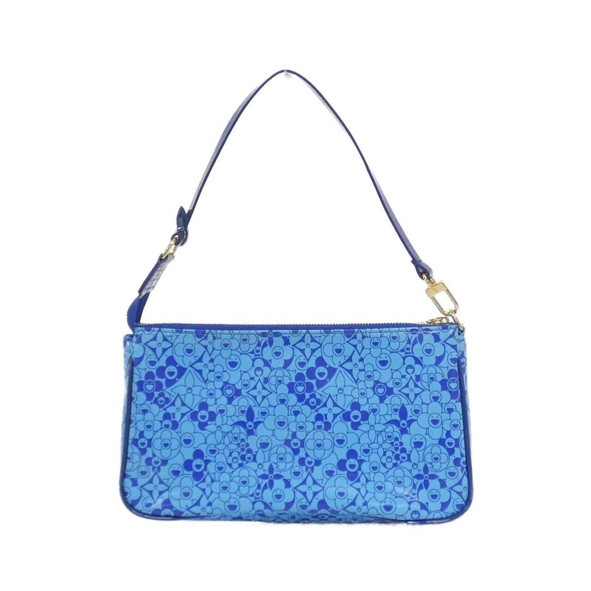 Louis Vuitton Blue Pvc Vinyl Pochette Pouch (Pre-Owned)