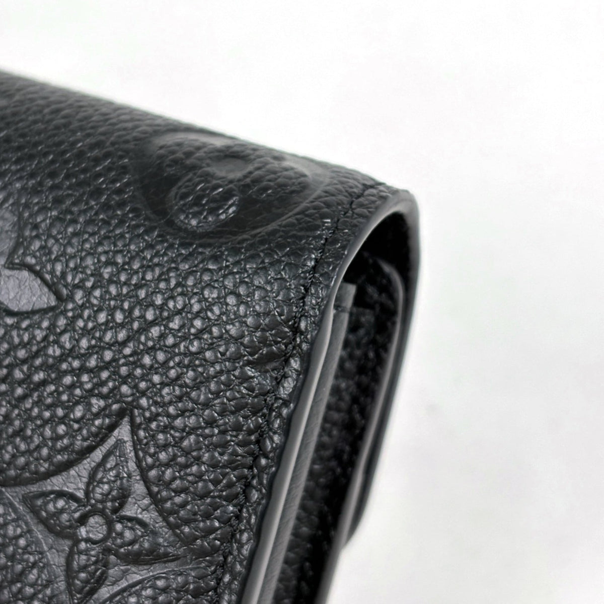 Louis Vuitton Black Noir Monogram Empreinte Long Wallet (Bi-Fold) (Pre-Owned)