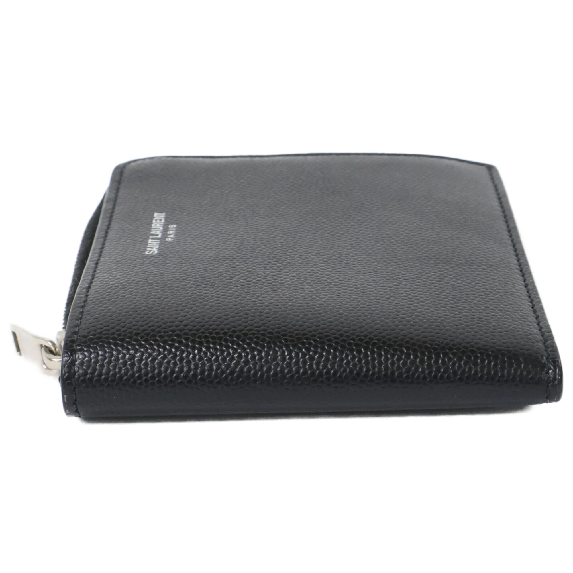 Yves Saint Laurent Black Leather Wallet (Bi-Fold) (Pre-Owned)