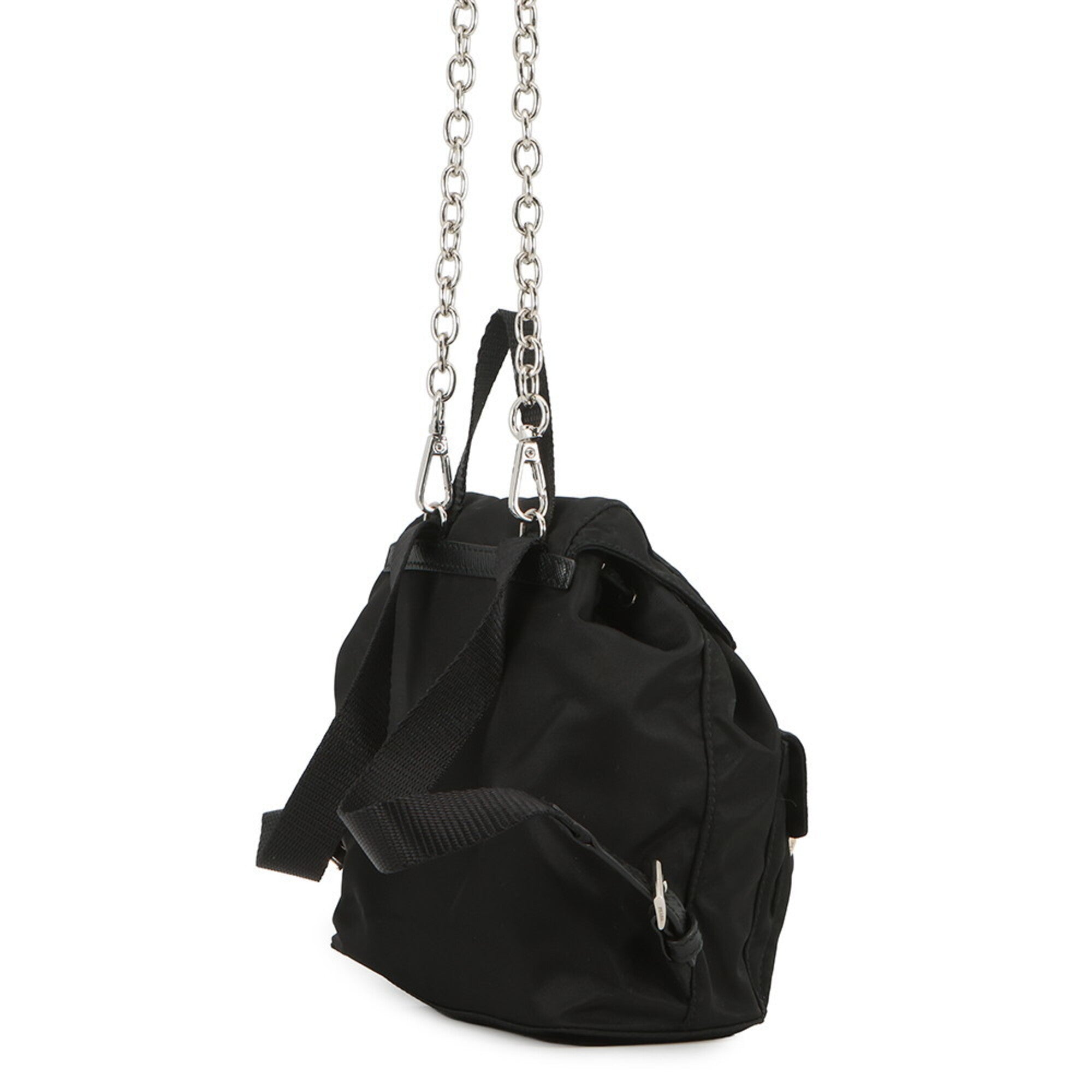 Prada Black Nylon Handbag Shoulder Bag (Pre-Owned)