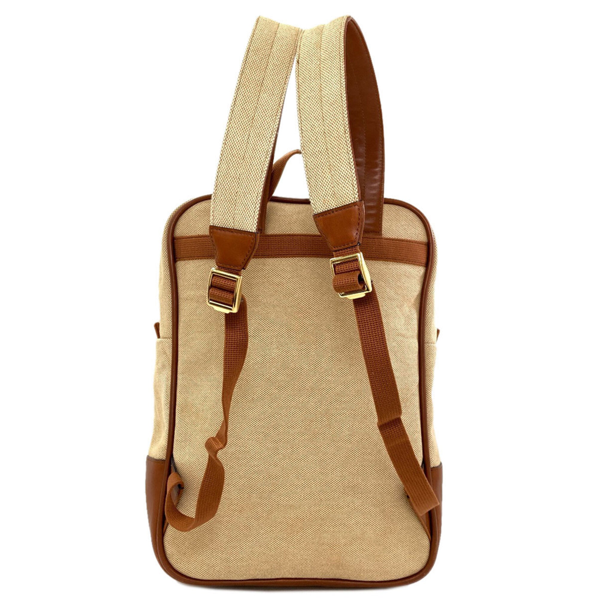Gucci Brown Canvas Backpack (Pre-Owned)