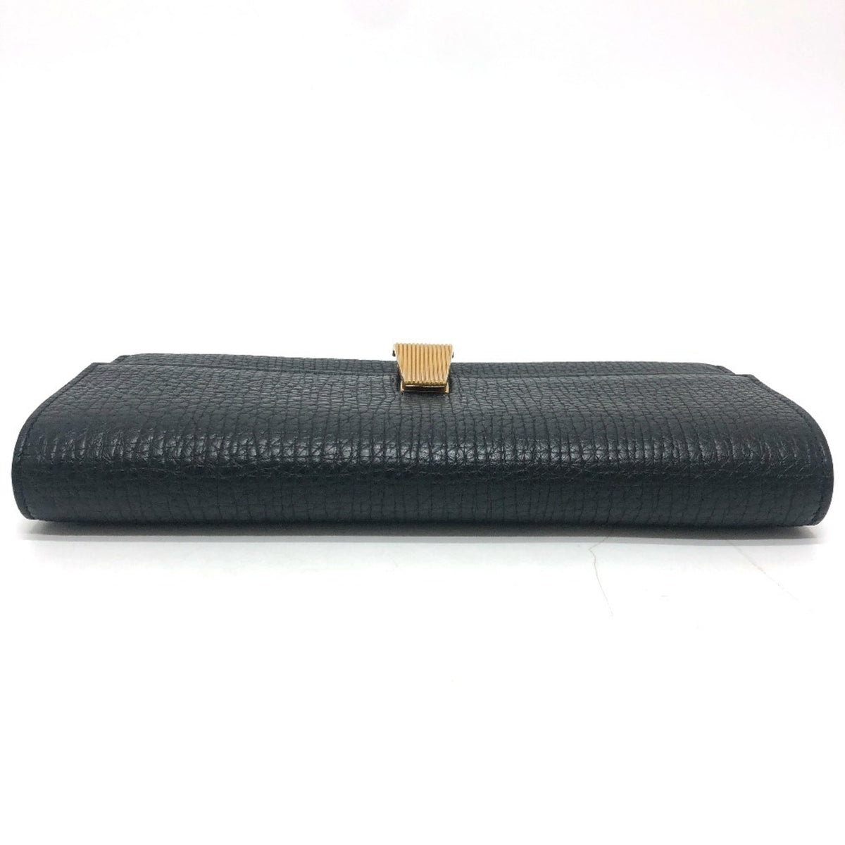 Bottega Veneta Black Leather Long Wallet (Bi-Fold) (Pre-Owned)