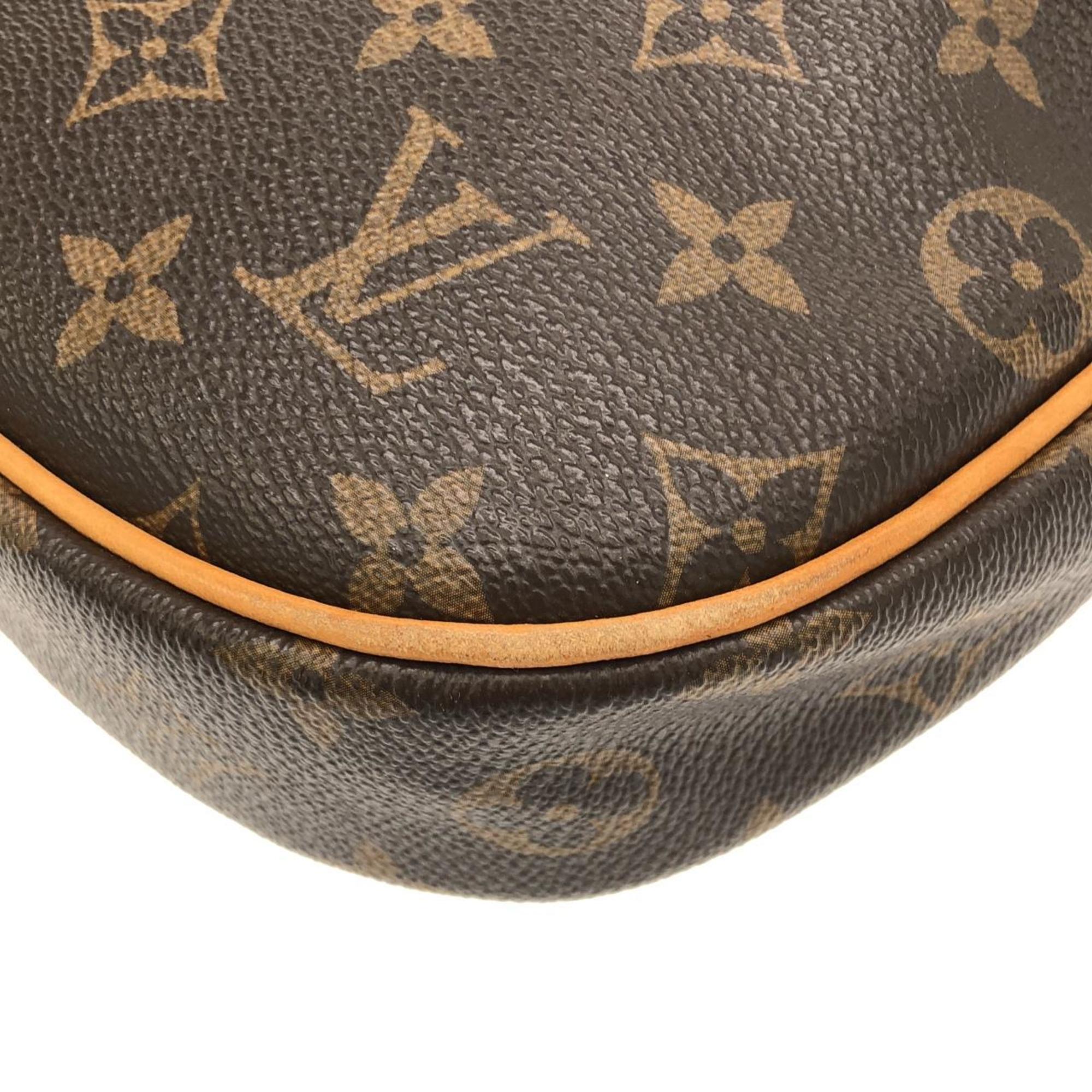 Louis Vuitton Marron Coated Canvas Shoulder Bag (Pre-Owned)