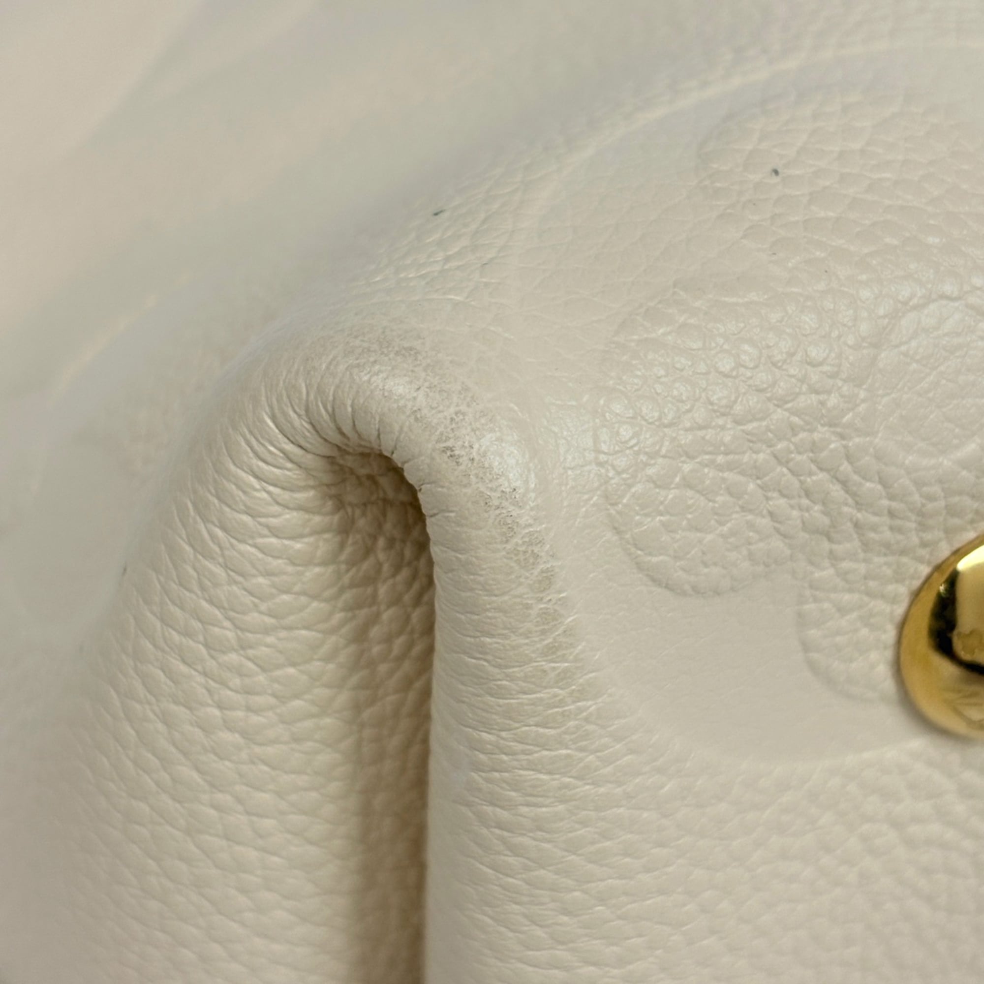Louis Vuitton Cream White Monogram Empreinte Shoulder Bag (Pre-Owned)