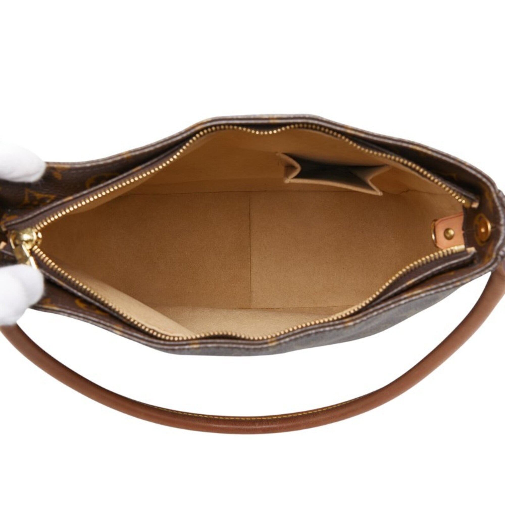 Louis Vuitton Brown Pvc Leather Handbag Shoulder Bag (Pre-Owned)