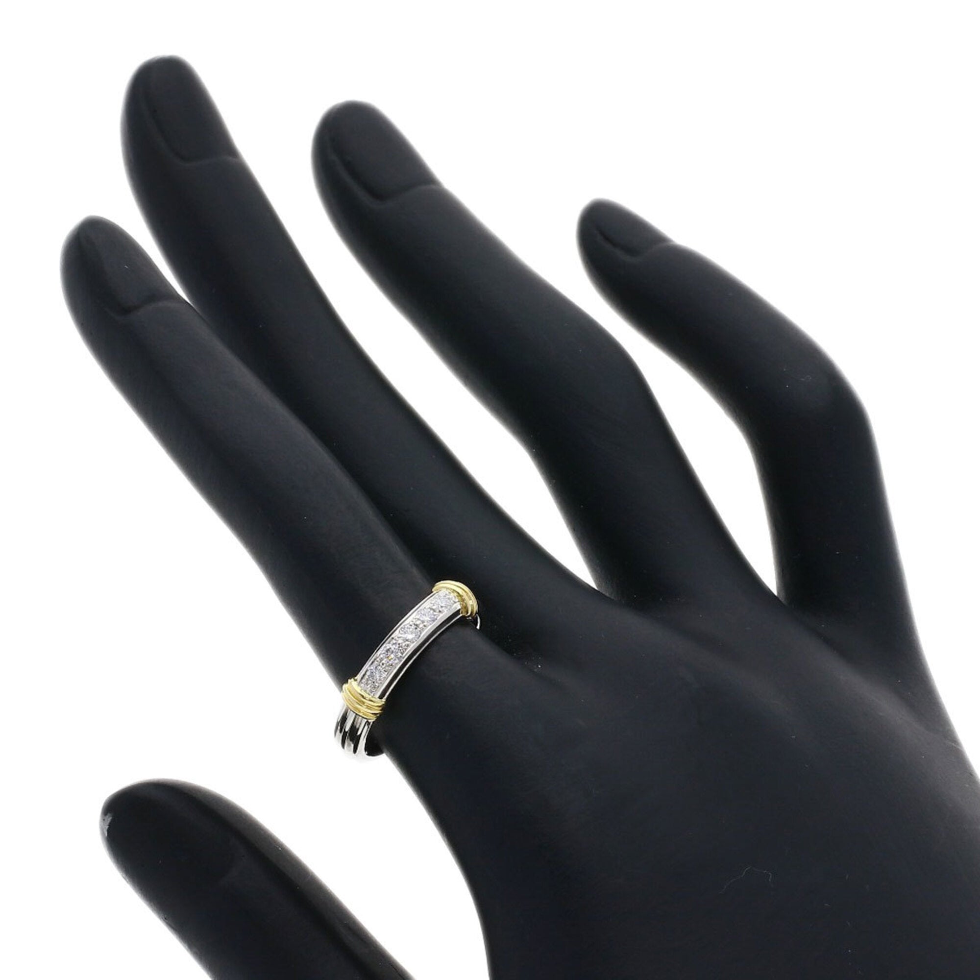 Christian Dior Yellow Gold (18K) Platinum 950 Band Ring (Pre-Owned)