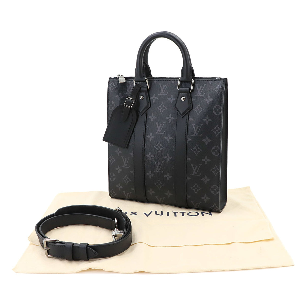 Louis Vuitton Black Monogram Eclipse Monogram Eclipse Handbag Tote Bag (Pre-Owned)