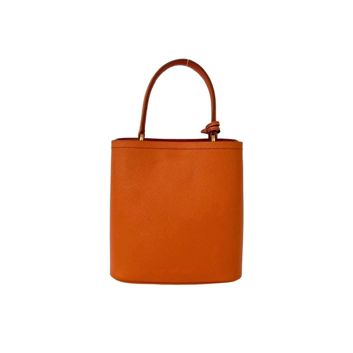 Prada Orange Leather Handbag Shoulder Bag (Pre-Owned)