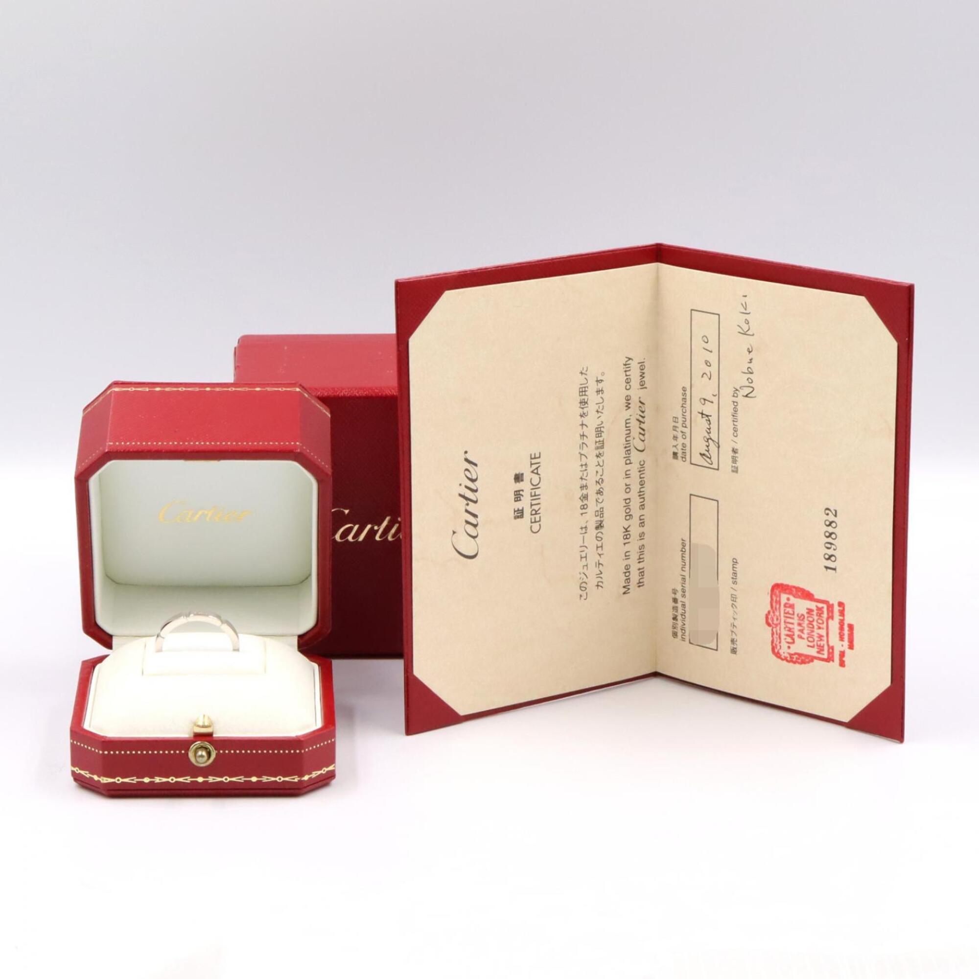 Cartier Silver White Gold (18K) Band Ring (Pre-Owned)