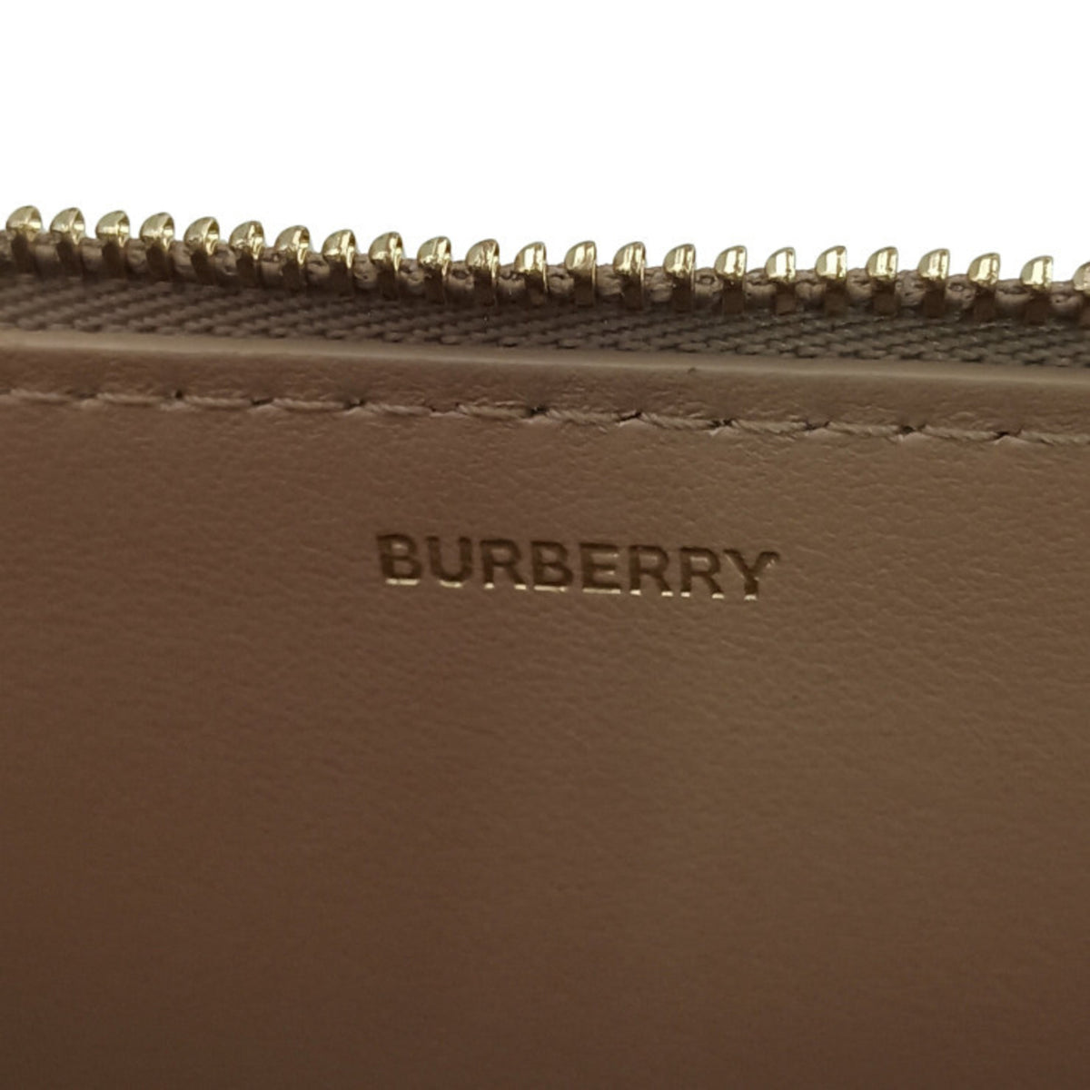 Burberry Beige Canvas Clutch Bag Handbag (Pre-Owned)