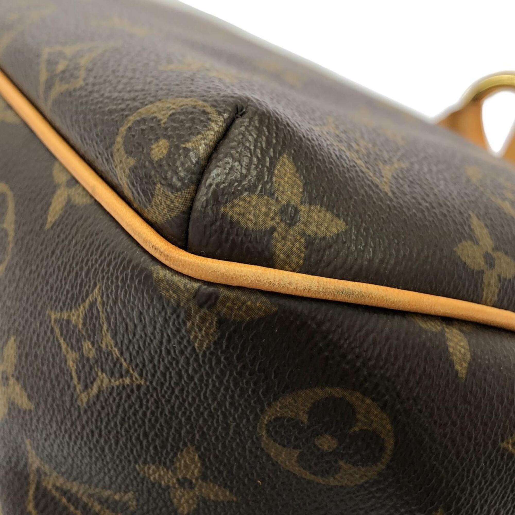Louis Vuitton Marron Coated Canvas Shoulder Bag (Pre-Owned)