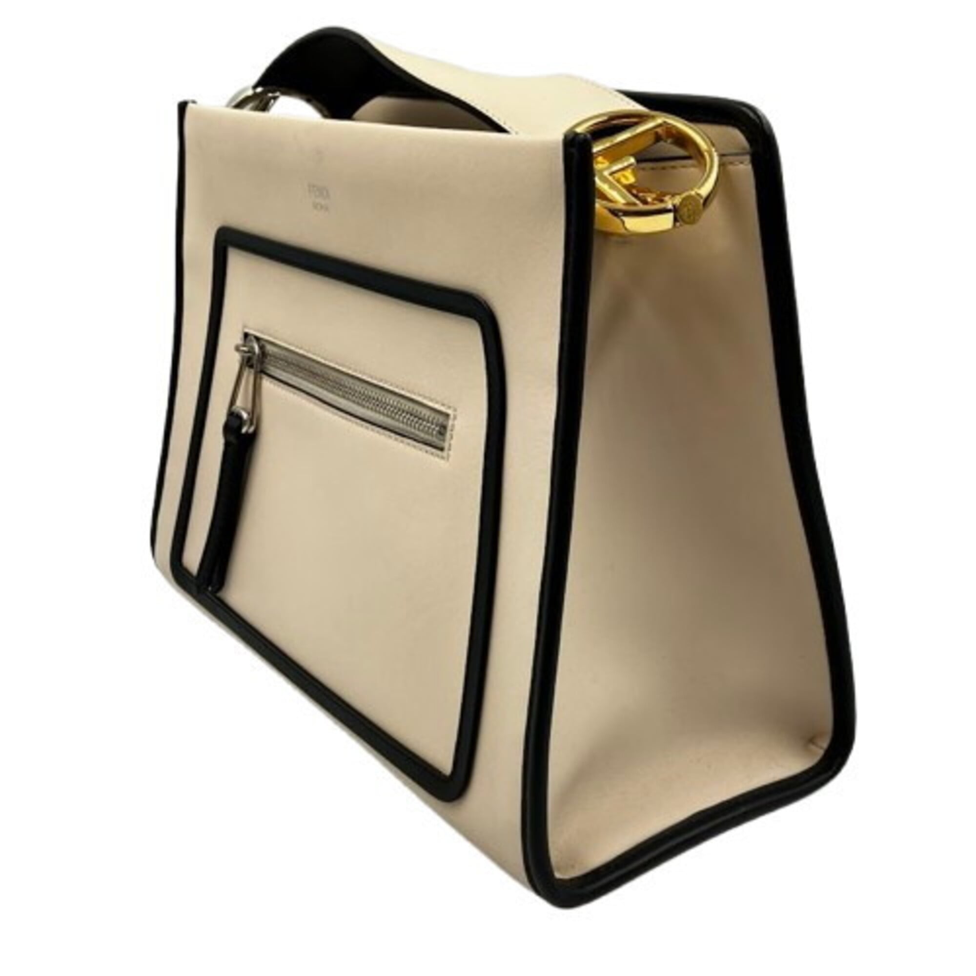 Fendi Beige Leather Handbag (Pre-Owned)