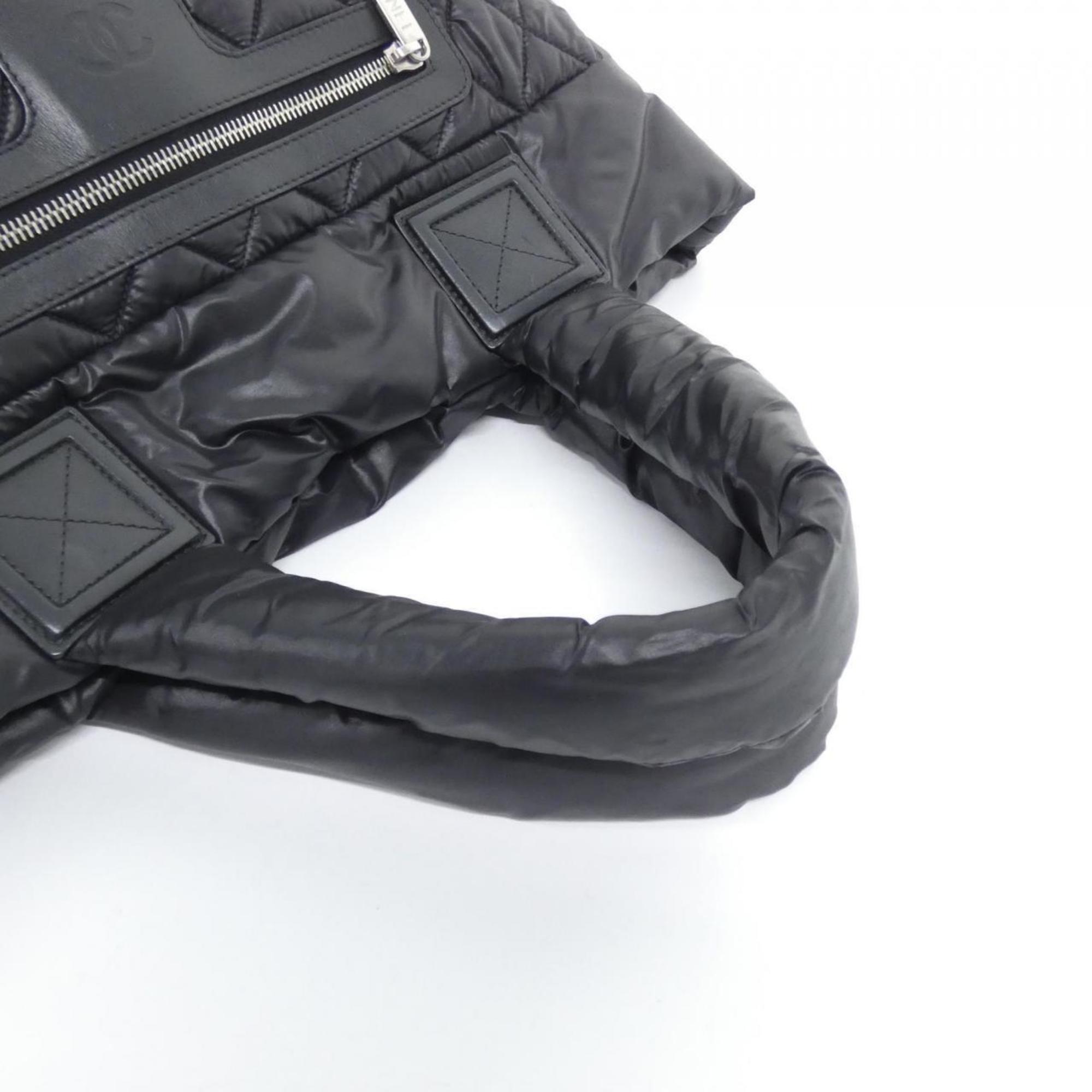 Chanel Black Nylon Handbag (Pre-Owned)