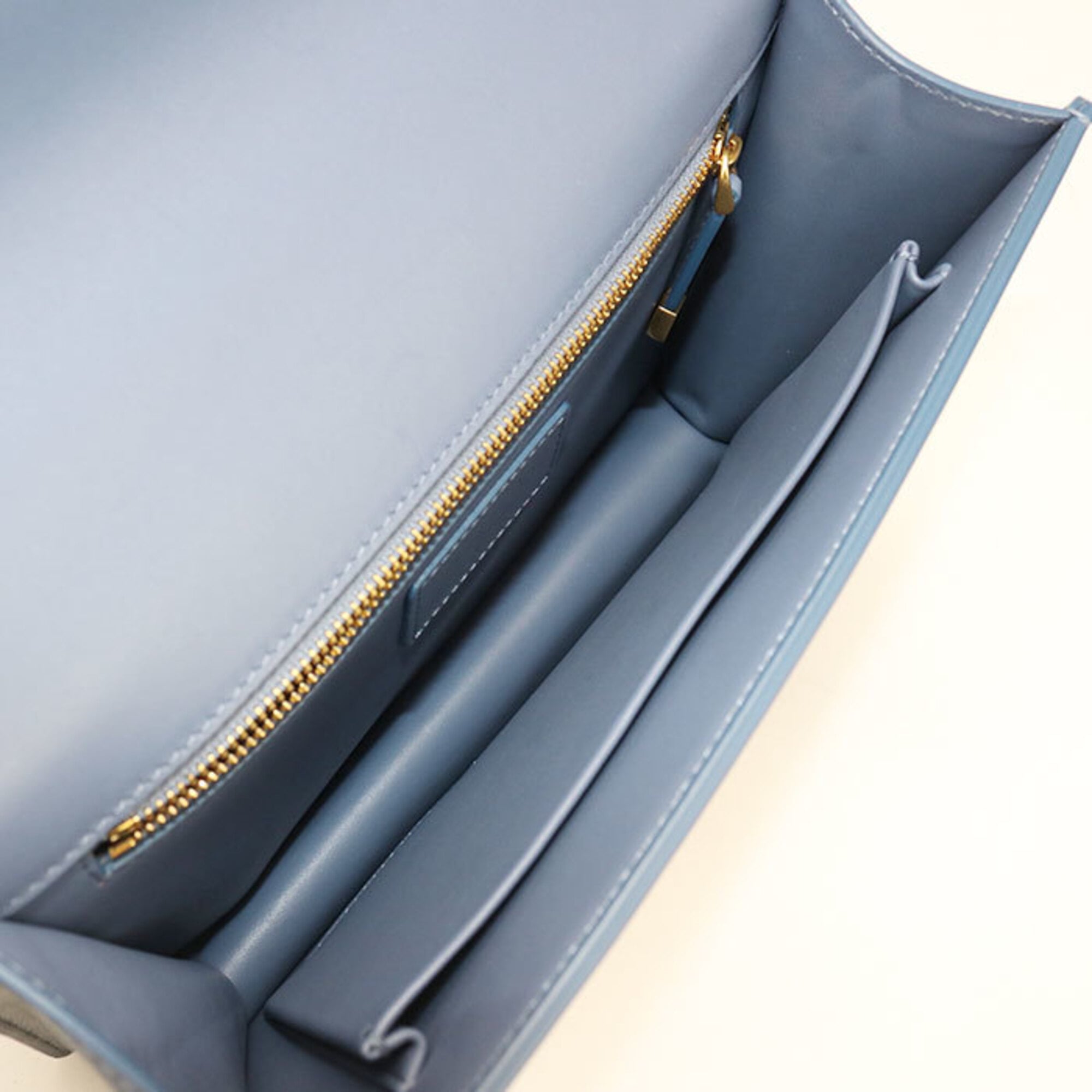 Christian Dior Blue Leather Shoulder Bag (Pre-Owned)