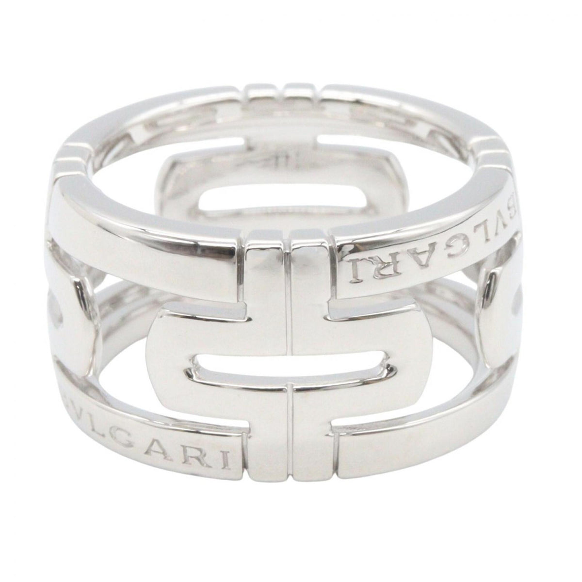 Bvlgari Silver White Gold (18K) Band Ring (Pre-Owned)