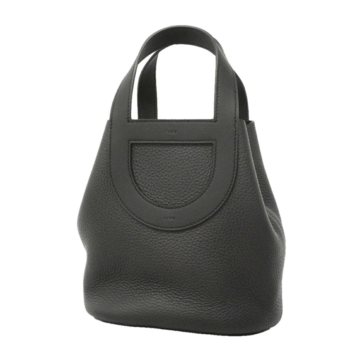 Hermes Black Taurillon Clemence Leather Swift Leather Handbag (Pre-Owned)