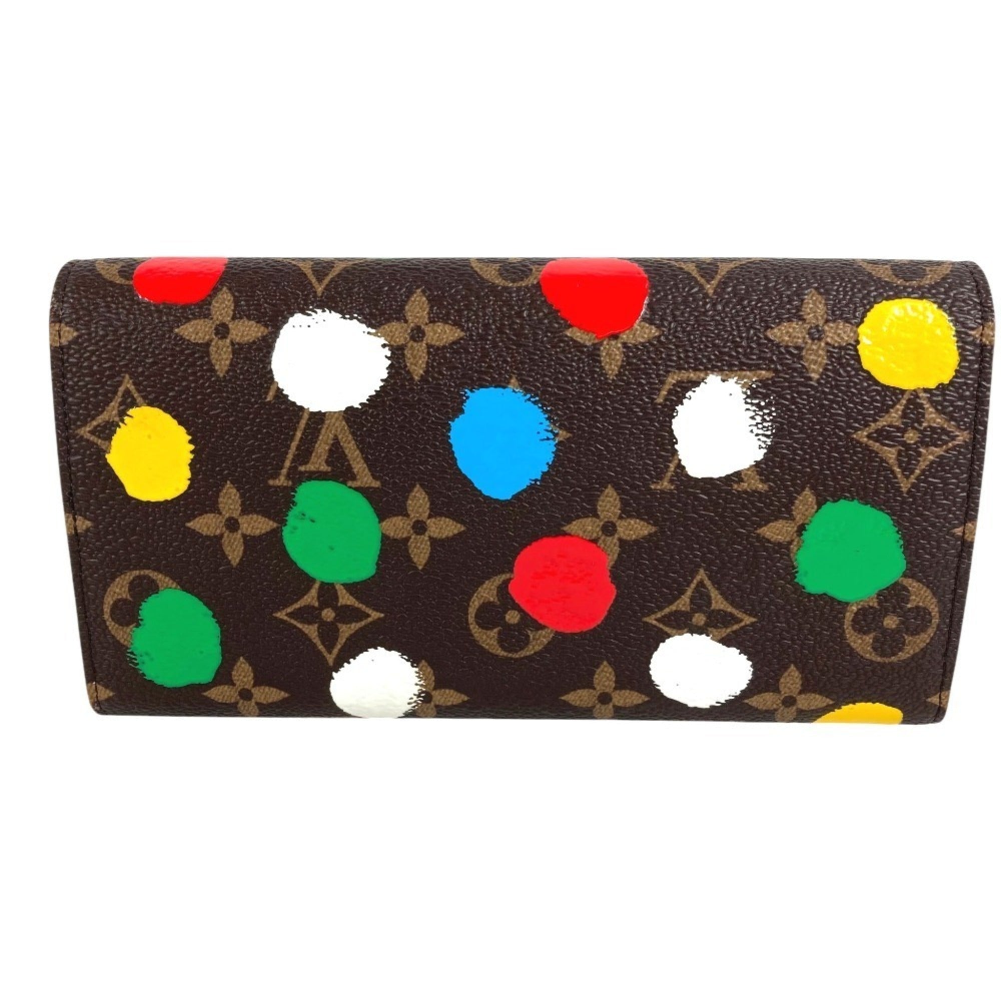 Louis Vuitton Brown Multi-Color Monogram Canvas Long Wallet (Bi-Fold) (Pre-Owned)