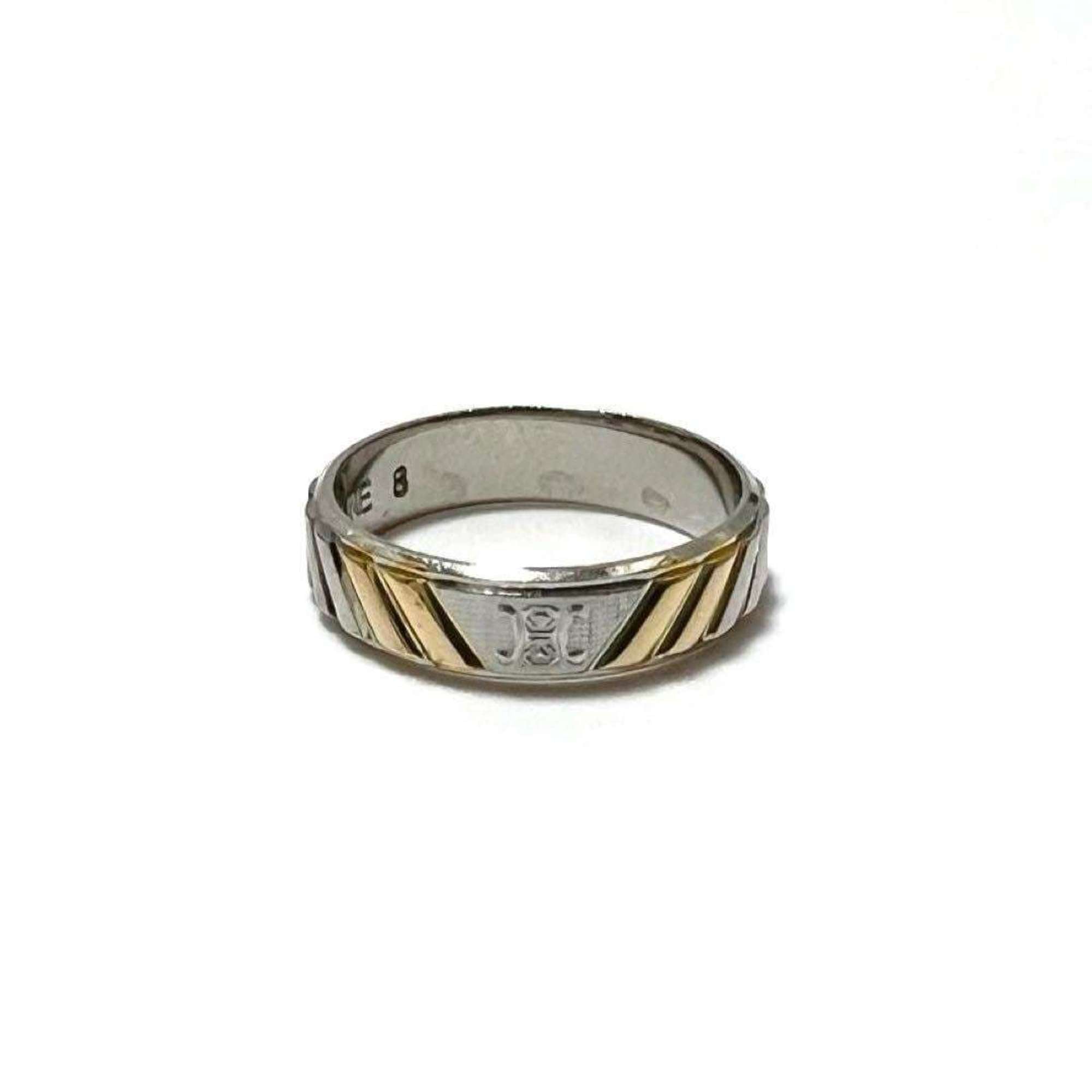 Celine Yellow Gold (18K) Platinum 850 Band Ring (Pre-Owned)