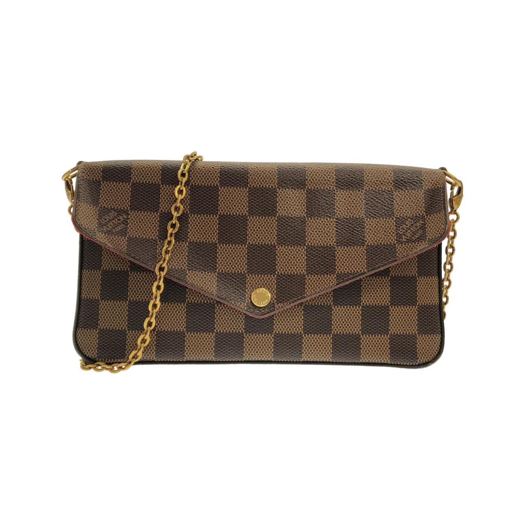 Louis Vuitton Brown Coated Canvas Pochette Shoulder Bag (Pre-Owned)