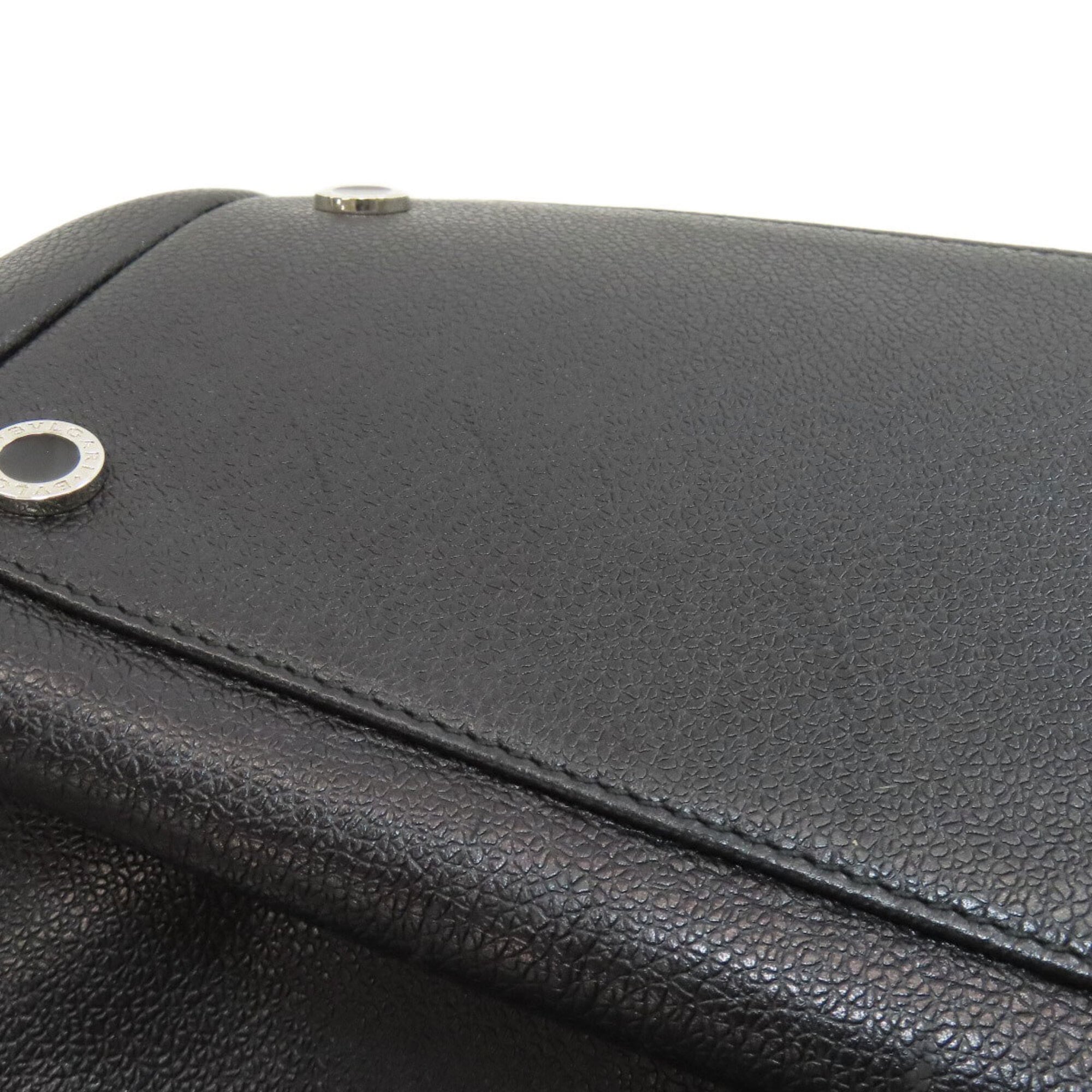 Bvlgari Black Leather Tote Bag (Pre-Owned)