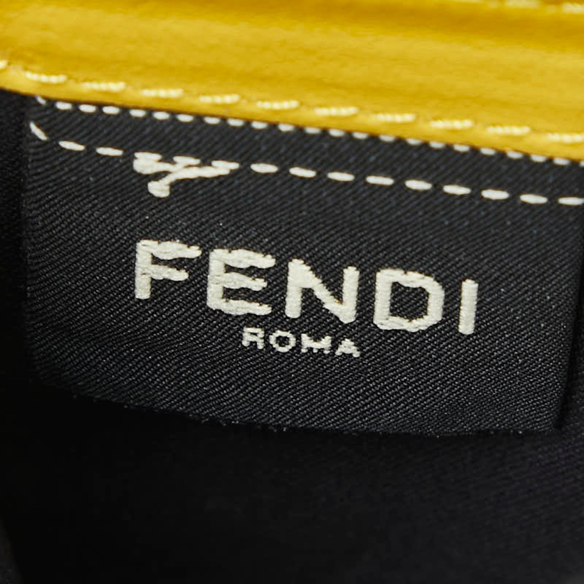 Fendi Yellow Leather Wallet (Bi-Fold) (Pre-Owned)