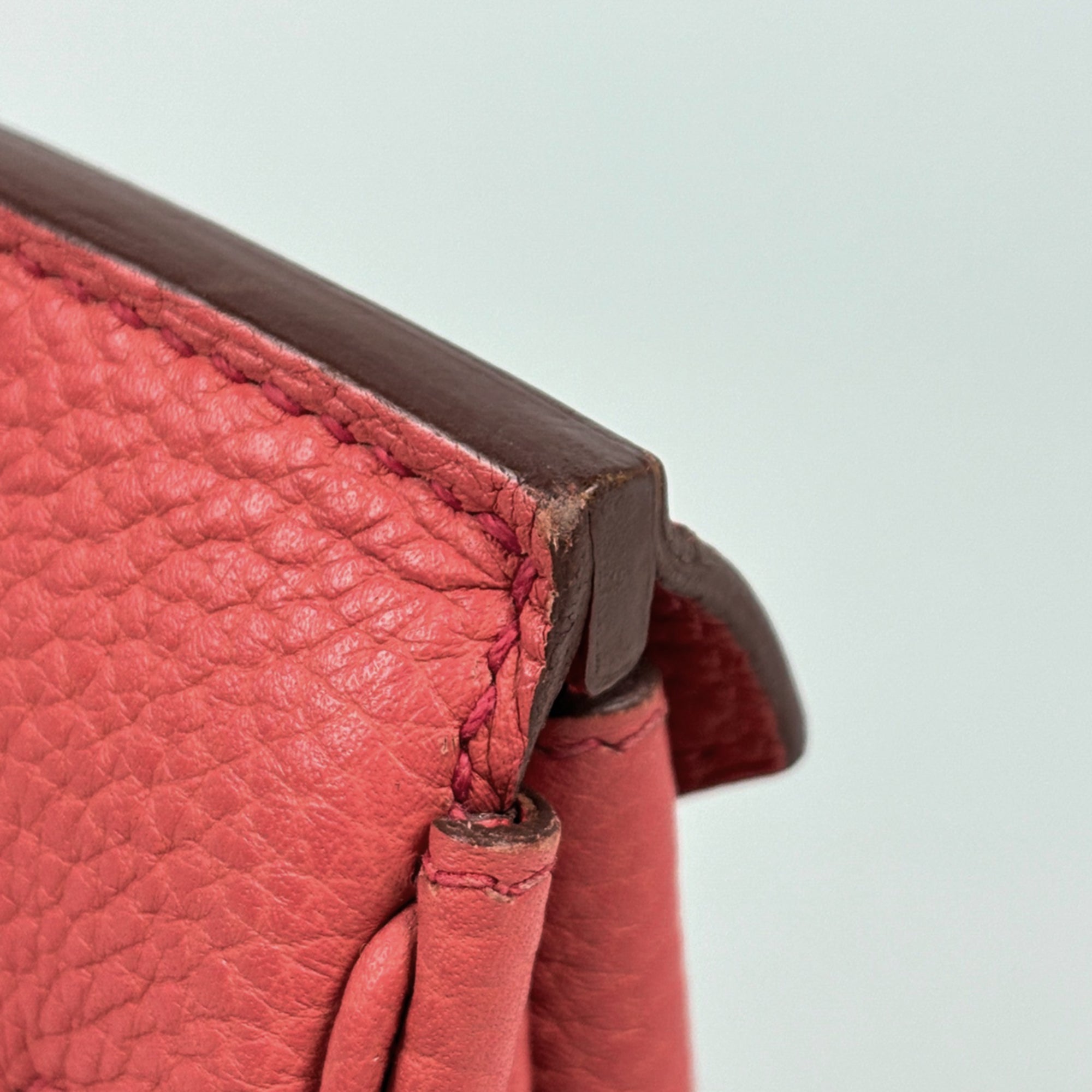 Hermes Bougainvillier Taurillon Clemence Leather Handbag (Pre-Owned)