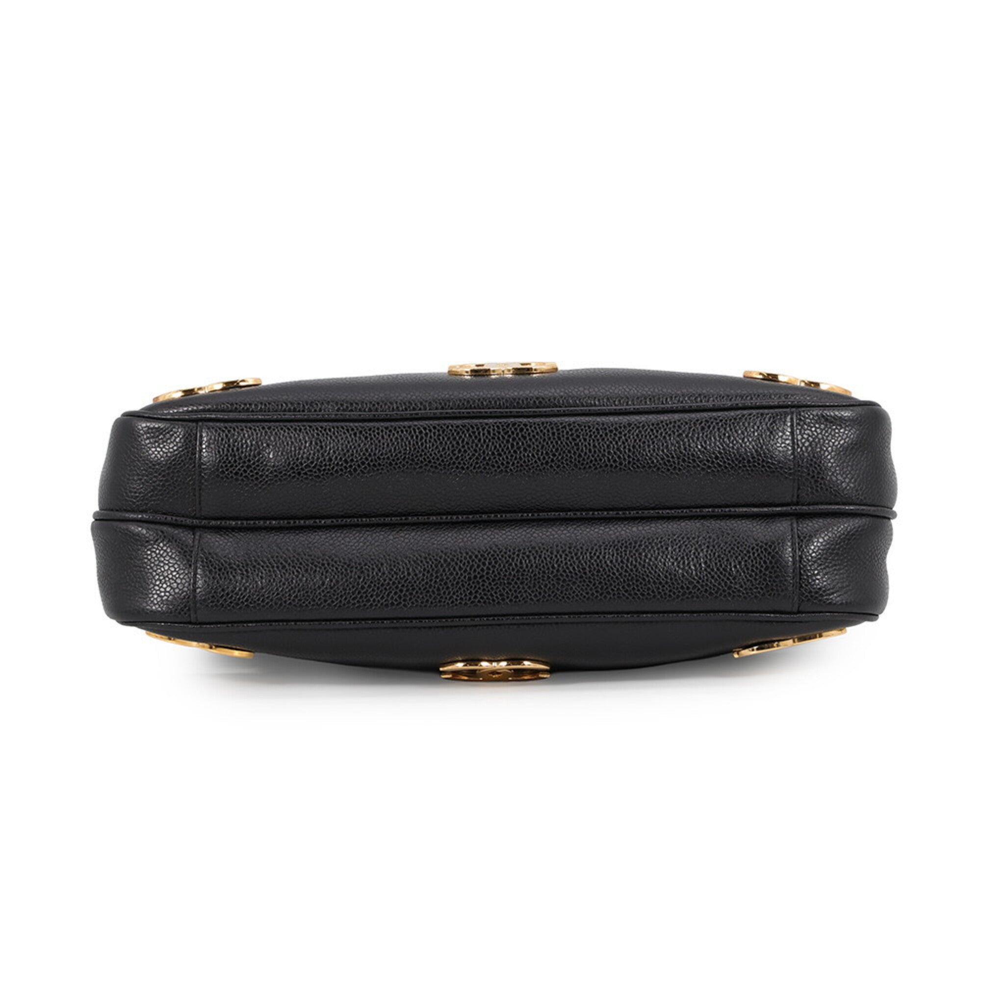 Chanel Black Grained Calfskin Tote Bag (Pre-Owned)